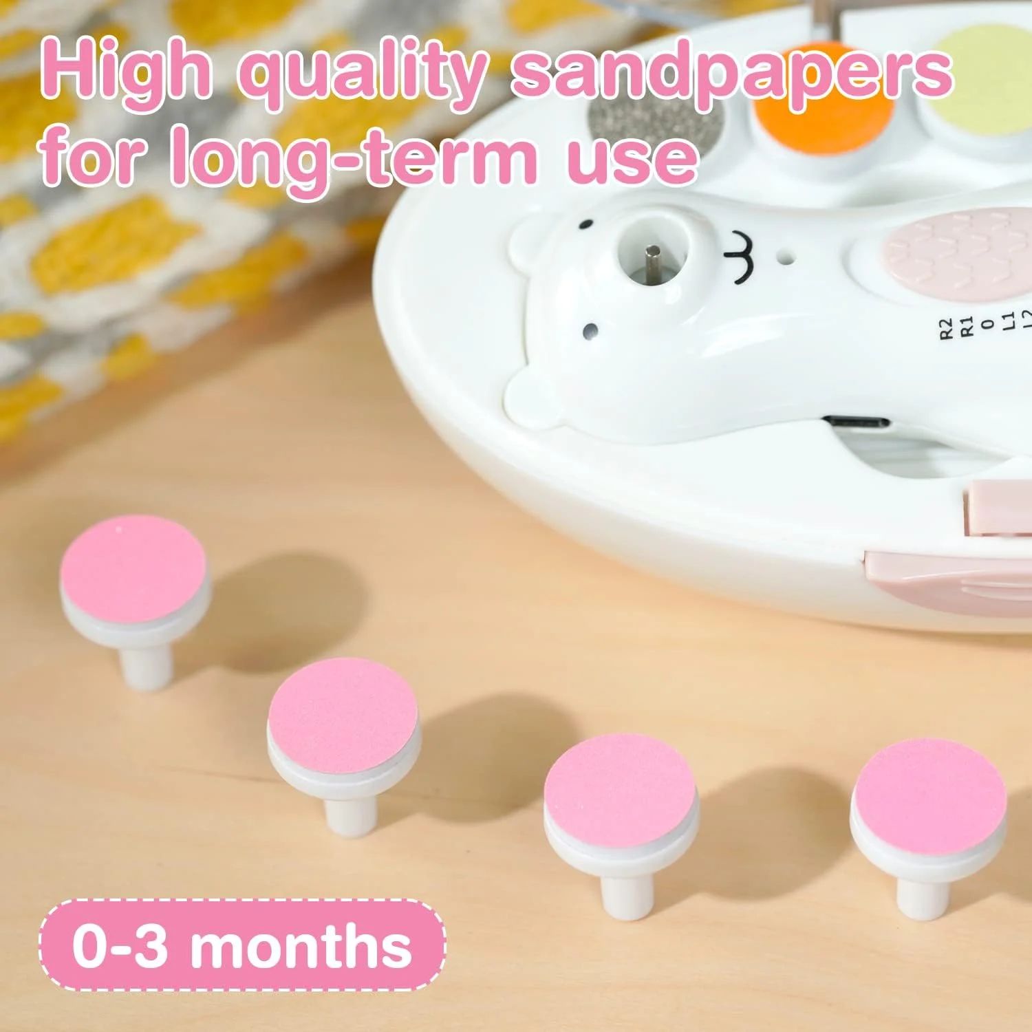 پدهای جایگزین سوهان ناخن برقی هاآکا، سری سوهان ناخن کودک برای سوهان ناخن استاندارد کودک، مناسب برای 0-3 ماهگی پدهای جایگزین سوهان ناخن برقی هاآکا، سری سوهان ناخن کودک برای سوهان ناخن استاندارد کودک، مناسب برای 0-3 ماهگی