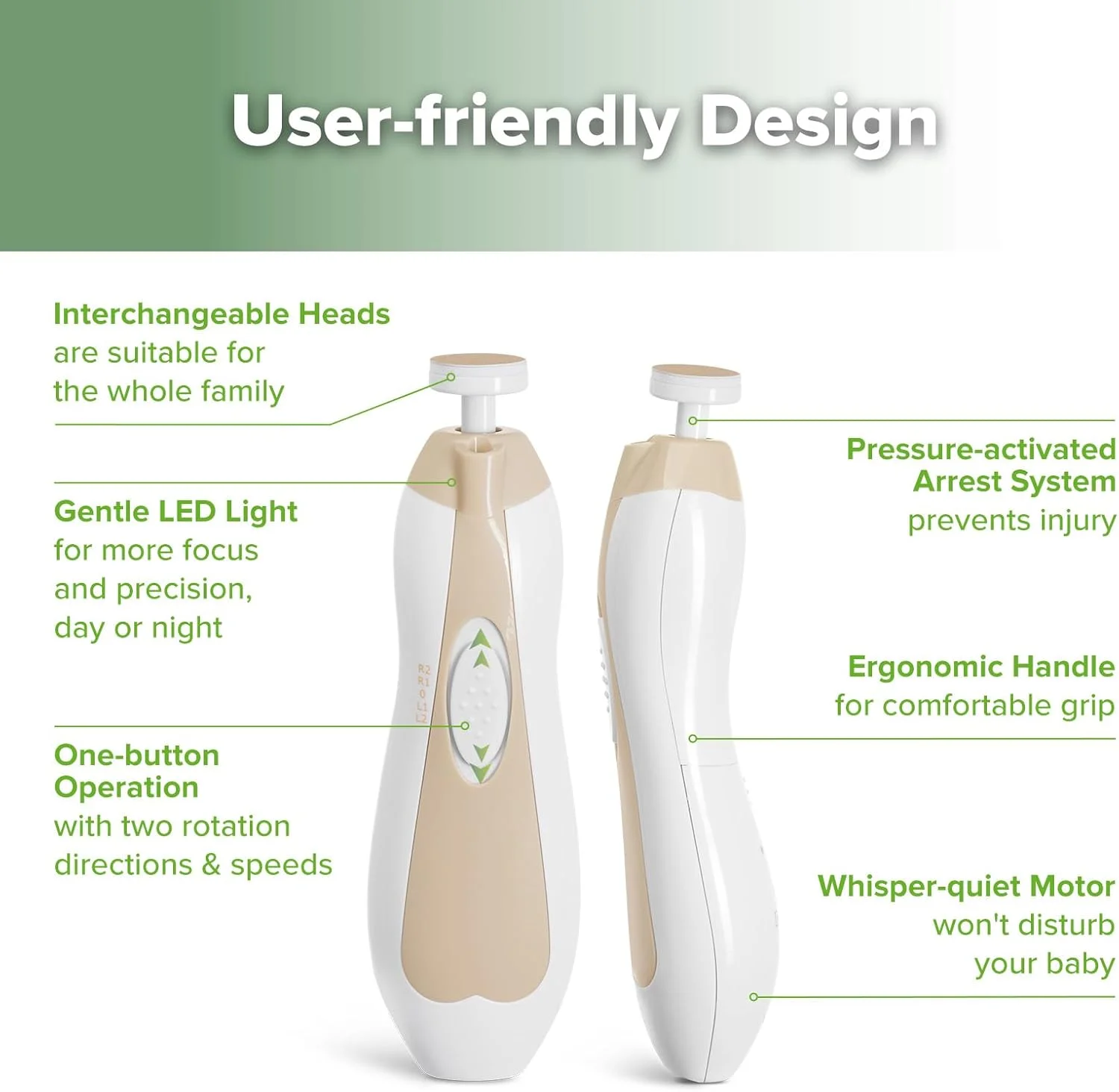 ست مانیکور کودک هاآکا، سوهان ناخن برقی نوزاد، مناسب برای نوزادان، کودکان نوپا یا بزرگسالان، مراقبت از ناخن های دست و پا، ست مراقبت از ناخن کودک و 4 پد اضافی - مدل بلوط ست مانیکور کودک هاآکا، سوهان ناخن برقی نوزاد، مناسب برای نوزادان، کودکان نوپا یا بزرگسالان، مراقبت از ناخن های دست و پا، ست مراقبت از ناخن کودک و 4 پد اضافی - مدل بلوط
