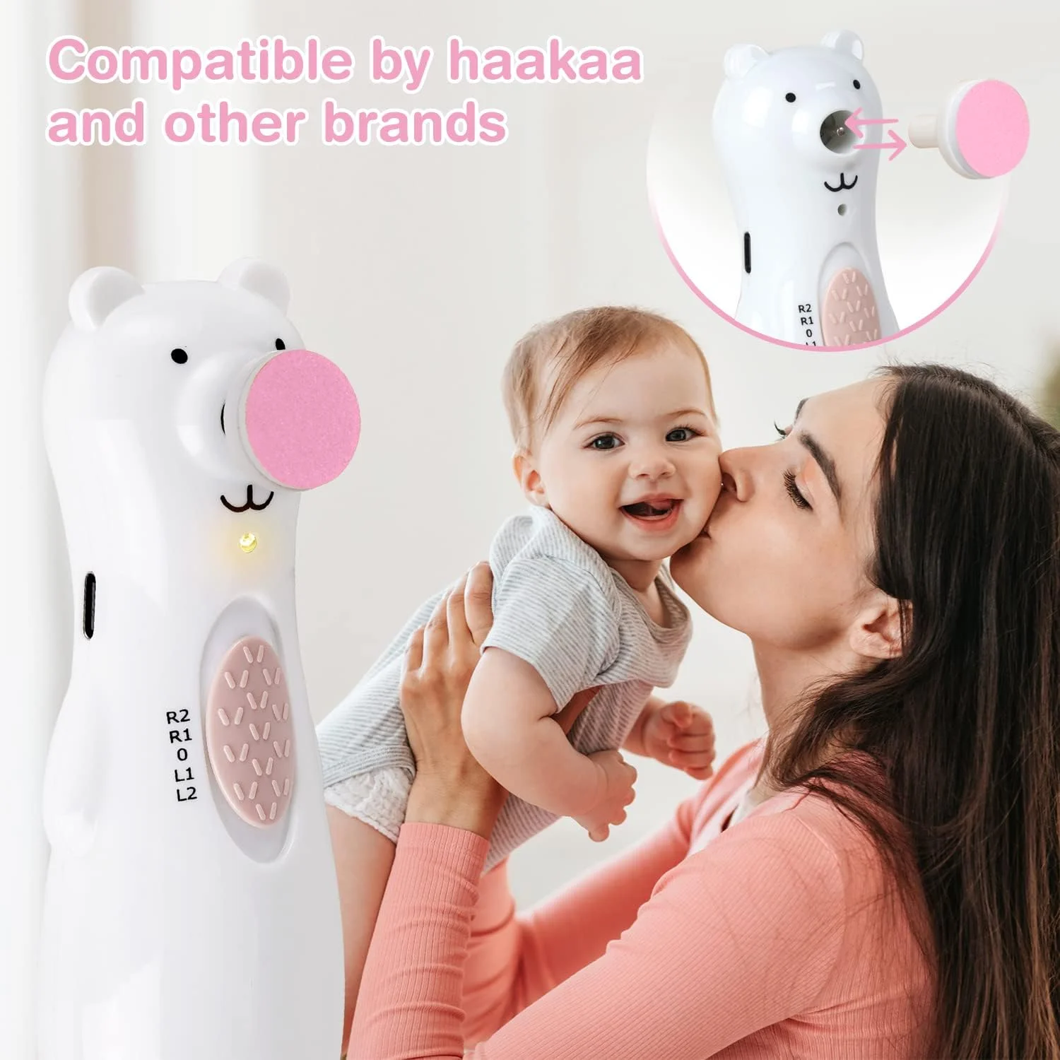 پدهای جایگزین سوهان ناخن برقی هاآکا، سری سوهان ناخن کودک برای سوهان ناخن استاندارد کودک، مناسب برای 0-3 ماهگی پدهای جایگزین سوهان ناخن برقی هاآکا، سری سوهان ناخن کودک برای سوهان ناخن استاندارد کودک، مناسب برای 0-3 ماهگی