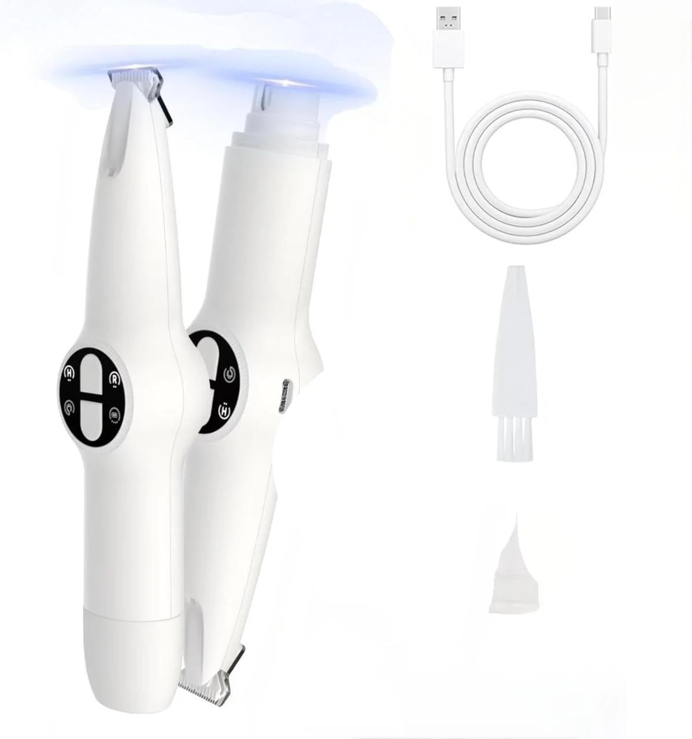 ست اصلاح ناخن و موی سگ با چراغ LED، کیت آرایش بی سیم برقی 2 در 1، دستگاه سنگ زنی بی صدا برای سگ های کوچک، متوسط و بزرگ، ماشین اصلاح موی گربه برای پنجه، چشم ها، گوش ها ست اصلاح ناخن و موی سگ با چراغ LED، کیت آرایش بی سیم برقی 2 در 1، دستگاه سنگ زنی بی صدا برای سگ های کوچک، متوسط و بزرگ، ماشین اصلاح موی گربه برای پنجه، چشم ها، گوش ها