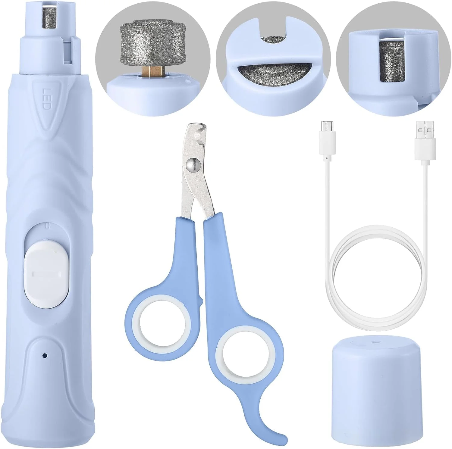 ست دو عددی سوهان و قیچی ناخن پرندگان با چراغ LED - ابزار پیرایش ناخن پرندگان ایمن و آسان برای طوطی ها، مرغ عشق ها، پاراکیت ها، کانورها، فنچ ها، مرغ مینا ست دو عددی سوهان و قیچی ناخن پرندگان با چراغ LED - ابزار پیرایش ناخن پرندگان ایمن و آسان برای طوطی ها، مرغ عشق ها، پاراکیت ها، کانورها، فنچ ها، مرغ مینا