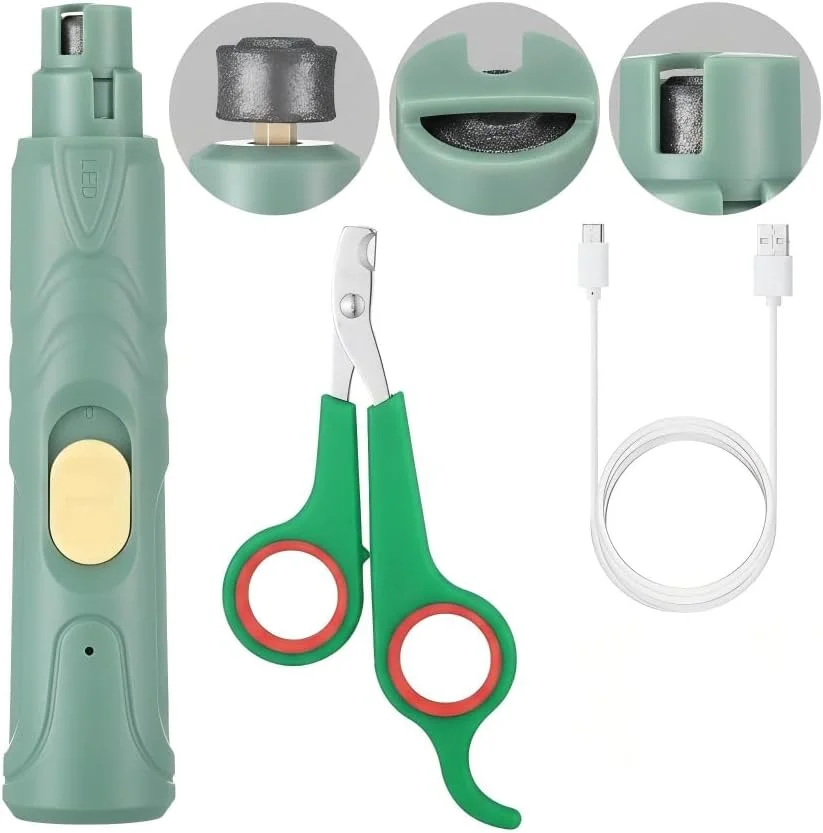 ست سوهان و ناخن گیر پرندگان با چراغ LED - ابزار پیرایش ایمن و آسان برای طوطی ها، مرغ عشق ها، کانورها، فنچ ها، مرغ مینا (سبز) ست سوهان و ناخن گیر پرندگان با چراغ LED - ابزار پیرایش ایمن و آسان برای طوطی ها، مرغ عشق ها، کانورها، فنچ ها، مرغ مینا (سبز)