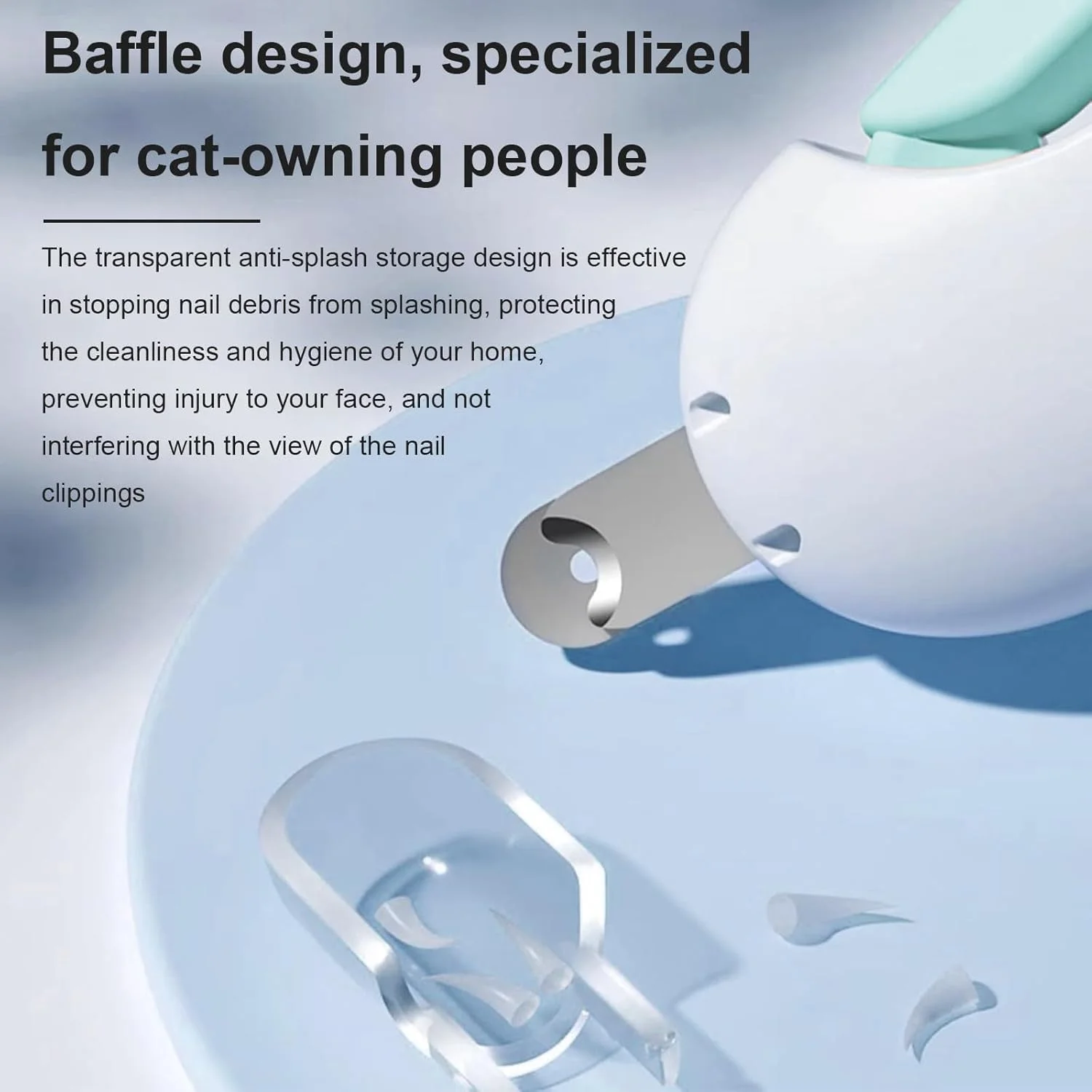 ناخن گیر گربه برای کوتاه کردن ملایم، اندازه قابل تنظیم، تیغه های سوراخ دار گرد، دارای محفظه گرد و غبار، سوهان ناخن مخفی، ابزار پیرایش حیوانات خانگی برای مراقبت ایمن و محبت آمیز (آبی) ناخن گیر گربه برای کوتاه کردن ملایم، اندازه قابل تنظیم، تیغه های سوراخ دار گرد، دارای محفظه گرد و غبار، سوهان ناخن مخفی، ابزار پیرایش حیوانات خانگی برای مراقبت ایمن و محبت آمیز (آبی)