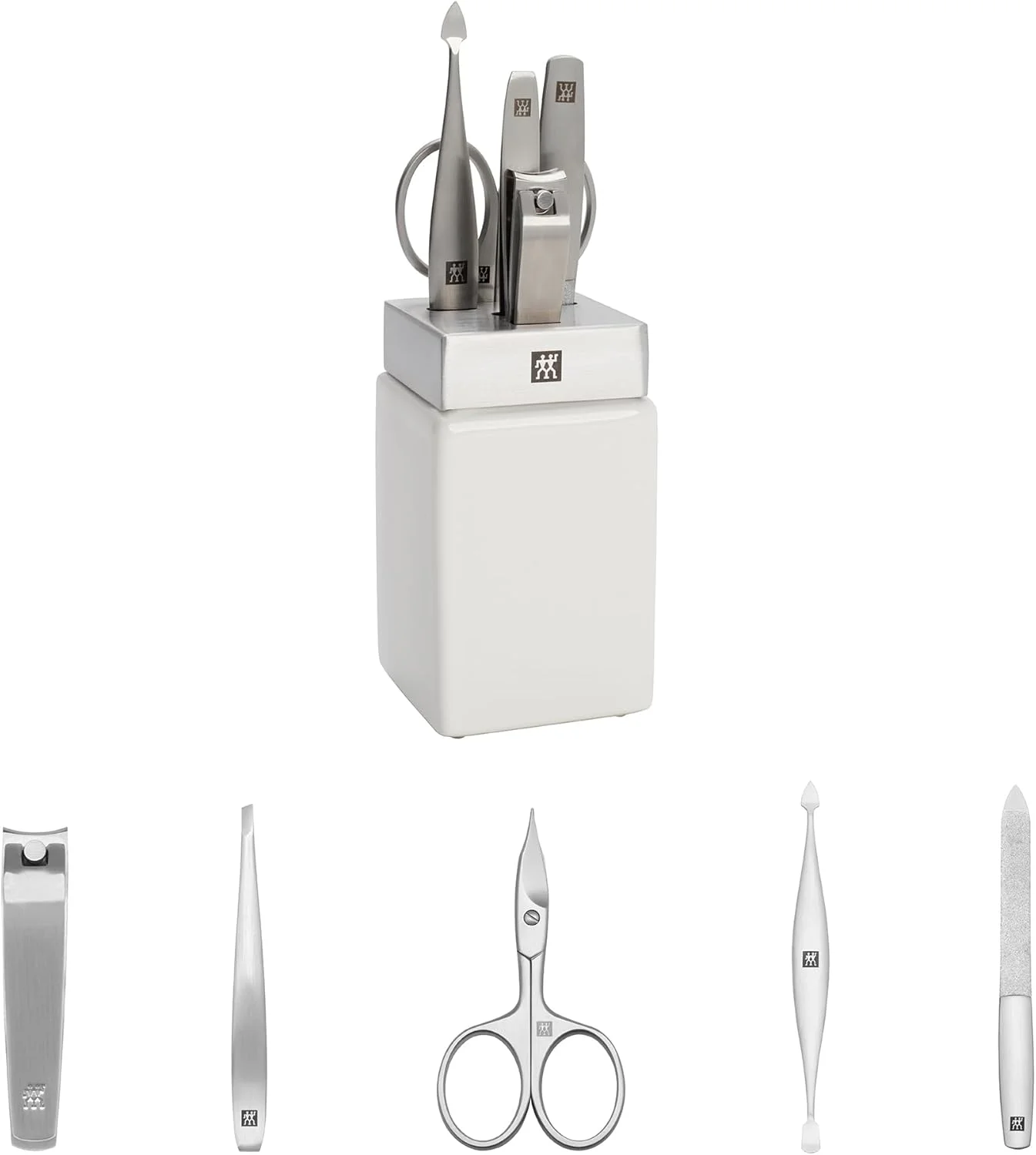 ست لوازم بهداشتی سرامیکی سفید 6 تکه ممتاز ZWILLING Beauty ست لوازم بهداشتی سرامیکی سفید 6 تکه ممتاز ZWILLING Beauty