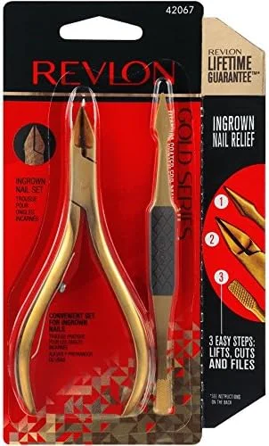 مجموعه رفع ناخن فرورفته سری طلایی رولون، شامل نیپر ناخن پا و ابزار دو طرفه ناخن پا، پوشش تیتانیومی برای حداکثر دوام مجموعه رفع ناخن فرورفته سری طلایی رولون، شامل نیپر ناخن پا و ابزار دو طرفه ناخن پا، پوشش تیتانیومی برای حداکثر دوام