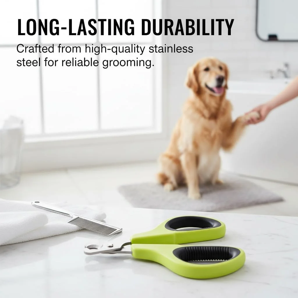 ناخن گیر حیوانات خانگی، قیچی ناخن سگ و گربه از جنس استیل ضد زنگ، طراحی ارگونومیک با انحنای 20 درجه برای آراستگی، جنس ABS + TPR، ابعاد 95x65x8 میلی متر (رنگ زرد و مشکی) ناخن گیر حیوانات خانگی، قیچی ناخن سگ و گربه از جنس استیل ضد زنگ، طراحی ارگونومیک با انحنای 20 درجه برای آراستگی، جنس ABS + TPR، ابعاد 95x65x8 میلی متر (رنگ زرد و مشکی)