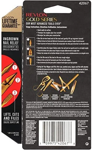 مجموعه رفع ناخن فرورفته سری طلایی رولون، شامل نیپر ناخن پا و ابزار دو طرفه ناخن پا، پوشش تیتانیومی برای حداکثر دوام مجموعه رفع ناخن فرورفته سری طلایی رولون، شامل نیپر ناخن پا و ابزار دو طرفه ناخن پا، پوشش تیتانیومی برای حداکثر دوام