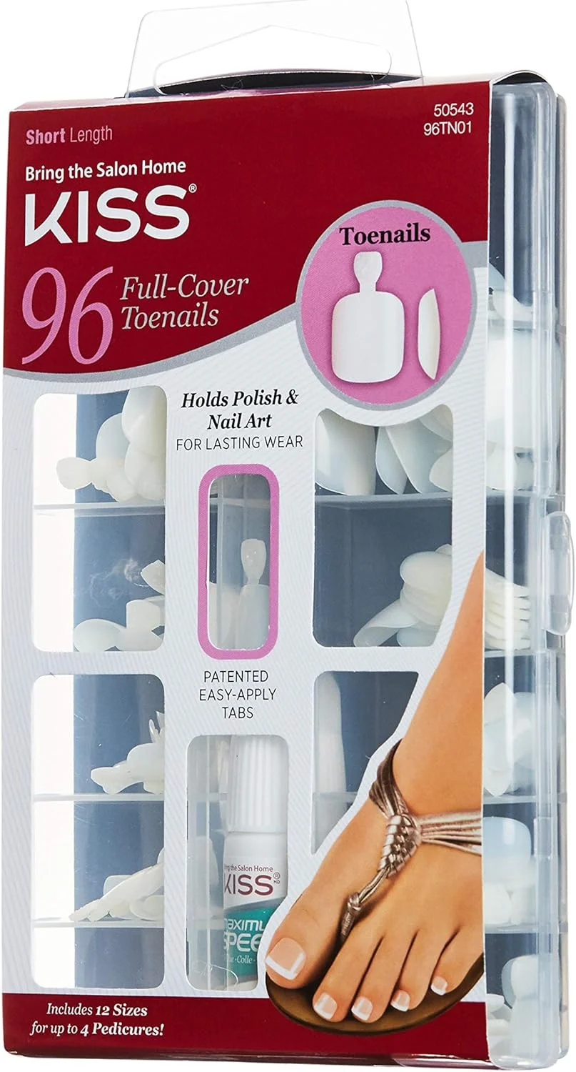 ناخن مصنوعی پا مدل 96 پوشش کامل (2 بسته) ناخن مصنوعی پا مدل 96 پوشش کامل (2 بسته)