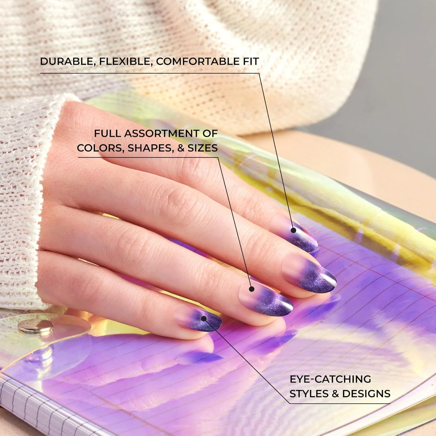 ناخن مصنوعی فانتزی Kiss Voguish - قد متوسط FV15C ناخن مصنوعی فانتزی Kiss Voguish - قد متوسط FV15C