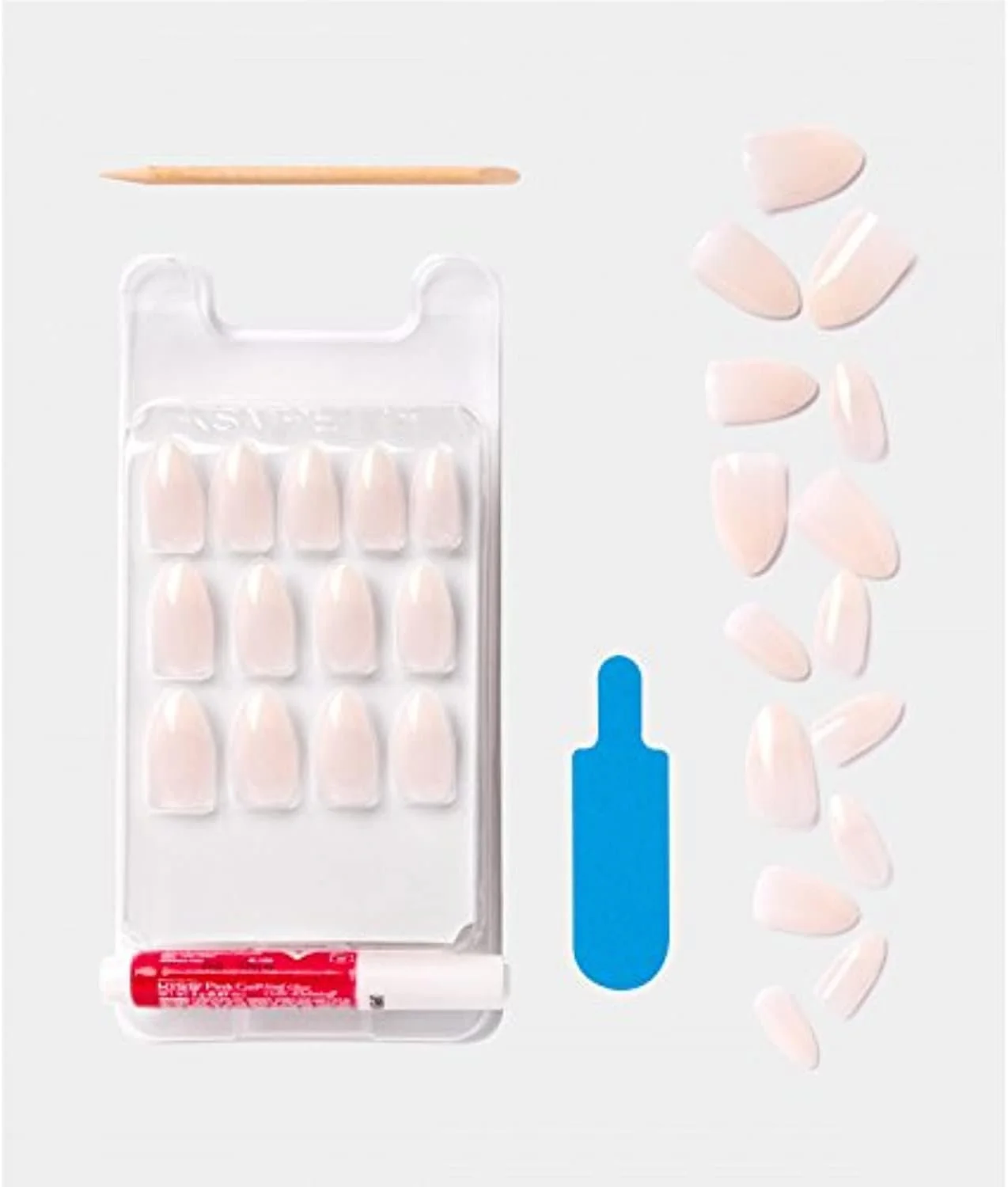 ناخن مصنوعی فرنچ طبیعی Kiss Salon Acrylic Nude مدل Kan06، سفید، 28 عددی ناخن مصنوعی فرنچ طبیعی Kiss Salon Acrylic Nude مدل Kan06، سفید، 28 عددی