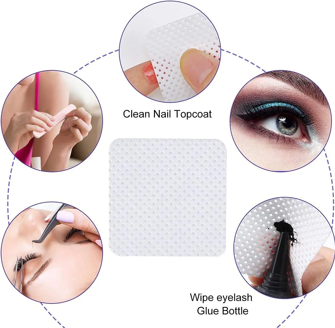 پد پاک کننده چسب اکستنشن مژه سایوسی، 400 عدد، پارچه های تمیز کننده غیر بافته برای چسب مژه و پاک کردن لاک ناخن، ابزار ضروری برای تکنسین های مژه و متخصصان زیبایی پد پاک کننده چسب اکستنشن مژه سایوسی، 400 عدد، پارچه های تمیز کننده غیر بافته برای چسب مژه و پاک کردن لاک ناخن، ابزار ضروری برای تکنسین های مژه و متخصصان زیبایی