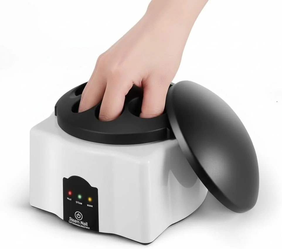 کاسه برقی خیساندن ناخن، کاسه مانیکور با کنترل لمسی و گرمایش سریع 36 وات برای پاک کردن لاک ژل، اکریلیک، پودر دیپ، ابزار گرم کننده قابل حمل ناخن برای استفاده در سالن و منزل