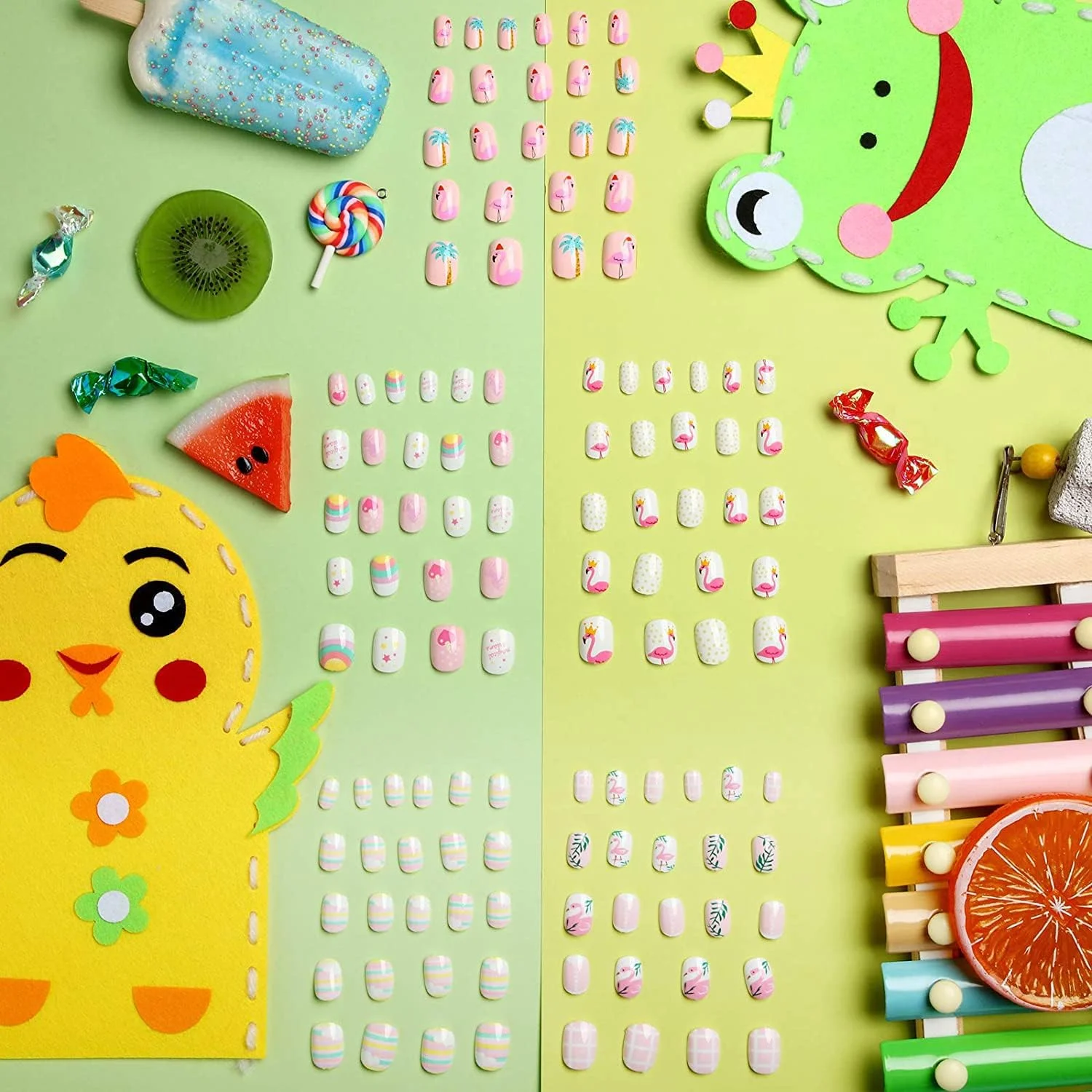 ناخن مصنوعی بچگانه، ناخن مصنوعی چسبی برای کودکان، طرح کارتونی، پوشش کامل، ناخن کوتاه، ناخن مصنوعی برای کودکان، برچسب ناخن مصنوعی از قبل چسبانده شده برای طراحی ناخن دخترانه (120 عدد) ناخن مصنوعی بچگانه، ناخن مصنوعی چسبی برای کودکان، طرح کارتونی، پوشش کامل، ناخن کوتاه، ناخن مصنوعی برای کودکان، برچسب ناخن مصنوعی از قبل چسبانده شده برای طراحی ناخن دخترانه (120 عدد)