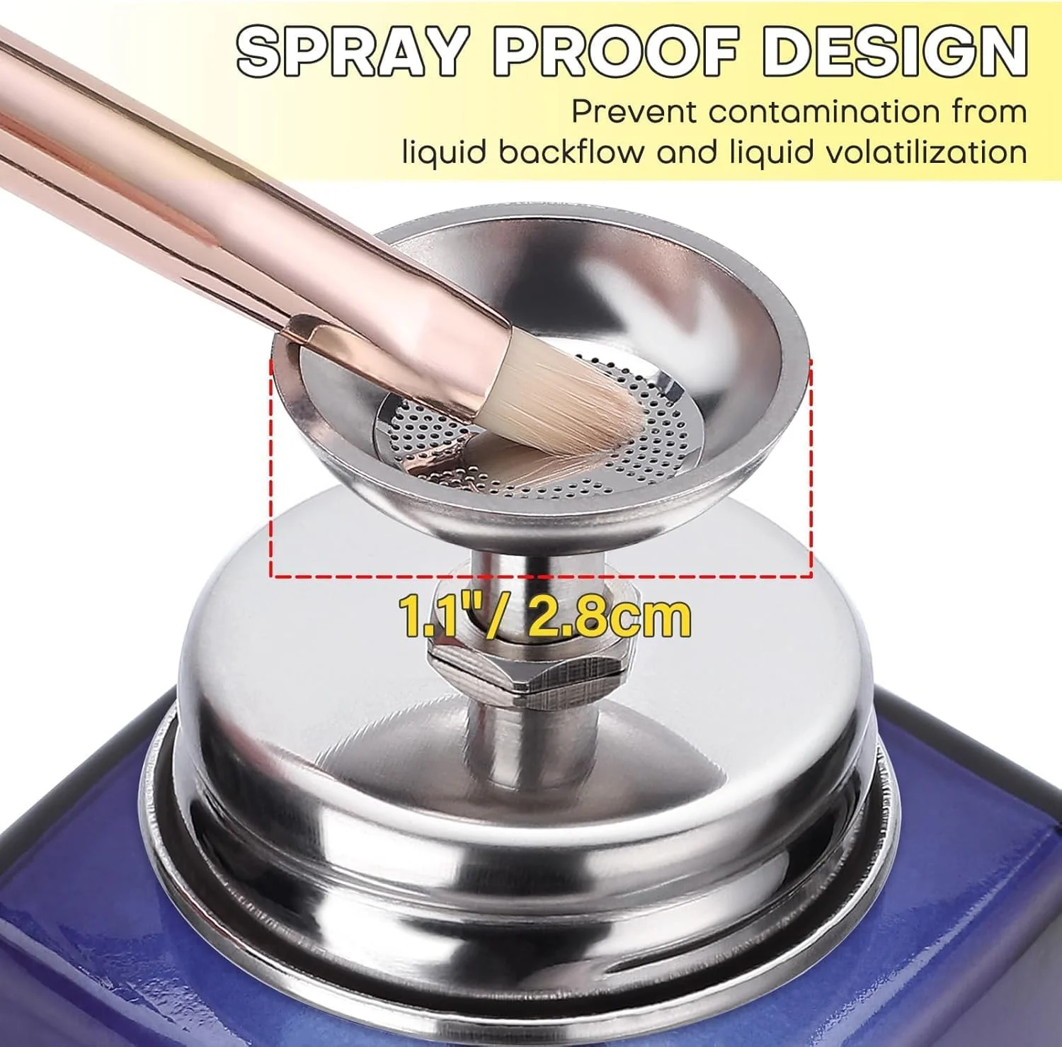 بطری پمپی، پخش کننده لاک پاک کن شیشه ای با درب، بطری قابل شارژ مجدد برای الکل پاک کننده آرایش، خروجی آب قابل کنترل، ظرف خالی فشاری، 180 میلی لیتر، آبی بطری پمپی، پخش کننده لاک پاک کن شیشه ای با درب، بطری قابل شارژ مجدد برای الکل پاک کننده آرایش، خروجی آب قابل کنترل، ظرف خالی فشاری، 180 میلی لیتر، آبی