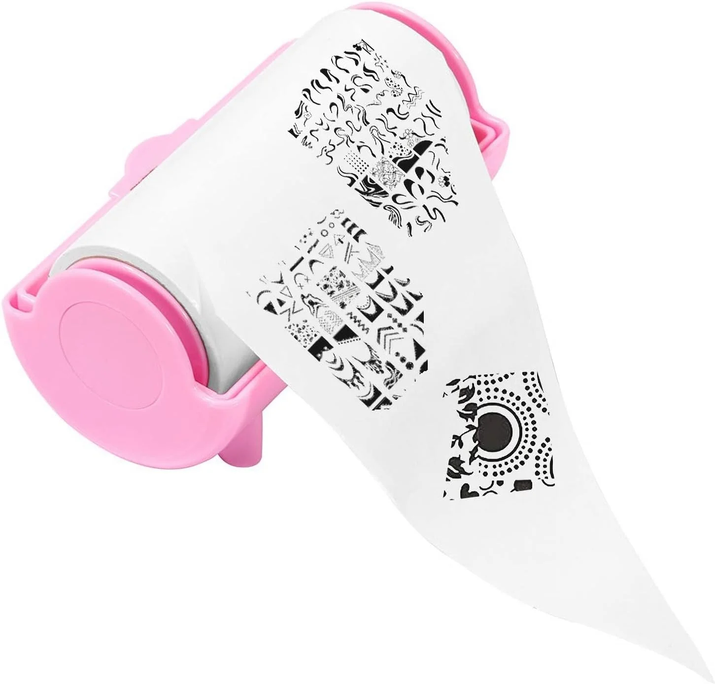 برچسب های تمیز کننده مهر ناخن برای پاک کردن لاک ژل - کاغذ ابزار هنری ناخن قابل استفاده مجدد، کیت لوازم جانبی مانیکور، پدهای پاک کننده لاک با کاربری آسان برای هنر ناخن DIY، صورتی