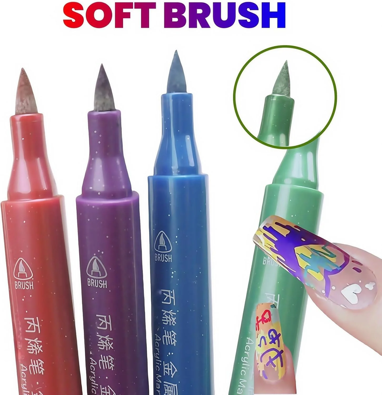 ست 4 عددی قلم طراحی ناخن، قلم های ضد آب برای طراحی های خلاقانه، قلم های چند منظوره لاک ژل برای طراحی ناخن DIY، ایده آل برای هنرمندان و علاقه مندان ست 4 عددی قلم طراحی ناخن، قلم های ضد آب برای طراحی های خلاقانه، قلم های چند منظوره لاک ژل برای طراحی ناخن DIY، ایده آل برای هنرمندان و علاقه مندان