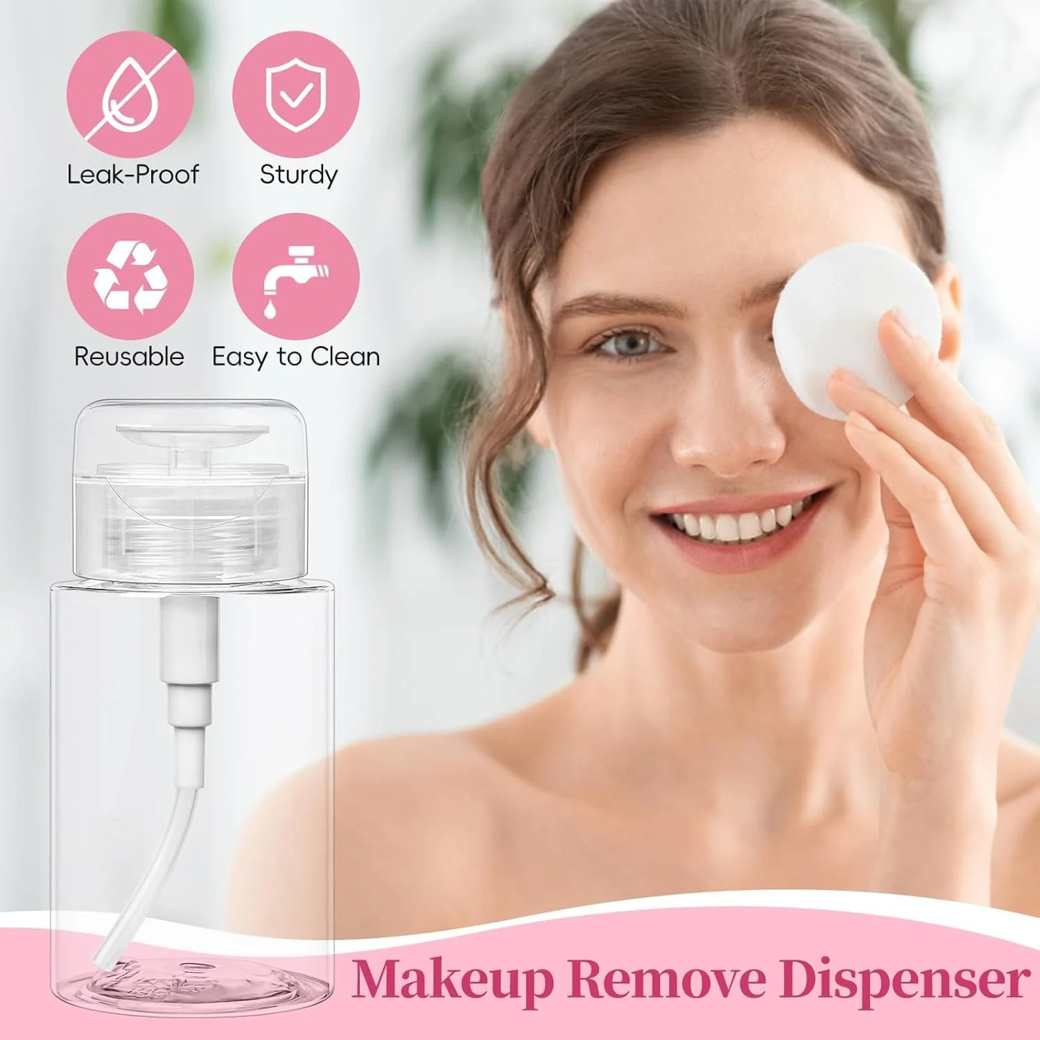 مجموعه ۳ عددی بطری پمپدار فشاری قابل پر کردن، ظروف پلاستیکی پخش کننده مایع سایز مسافرتی برای پاک کننده آرایش، تونر صورت، آب میسلار، پاک کننده لاک ناخن (۲۰۰ میلی لیتر) مجموعه ۳ عددی بطری پمپدار فشاری قابل پر کردن، ظروف پلاستیکی پخش کننده مایع سایز مسافرتی برای پاک کننده آرایش، تونر صورت، آب میسلار، پاک کننده لاک ناخن (۲۰۰ میلی لیتر)