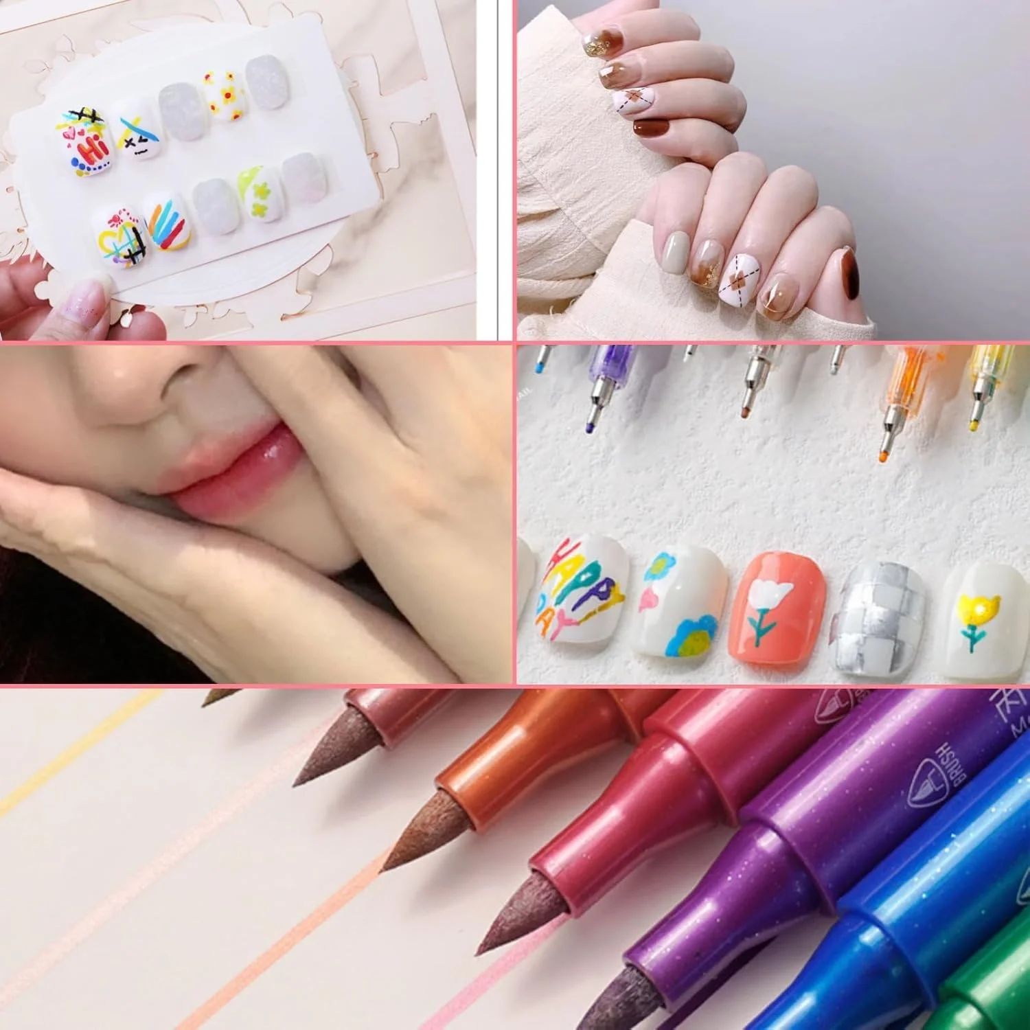 ست 4 عددی قلم طراحی ناخن، قلم های ضد آب برای طراحی های خلاقانه، قلم های چند منظوره لاک ژل برای طراحی ناخن DIY، ایده آل برای هنرمندان و علاقه مندان ست 4 عددی قلم طراحی ناخن، قلم های ضد آب برای طراحی های خلاقانه، قلم های چند منظوره لاک ژل برای طراحی ناخن DIY، ایده آل برای هنرمندان و علاقه مندان