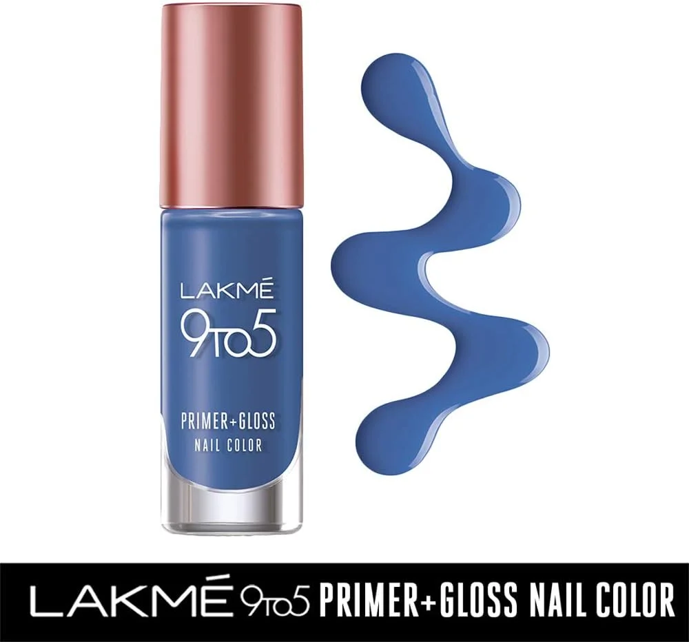 لاکمه پرایمر + رنگ لاک براق، جوهر نیلی، 6 میلی لیتر