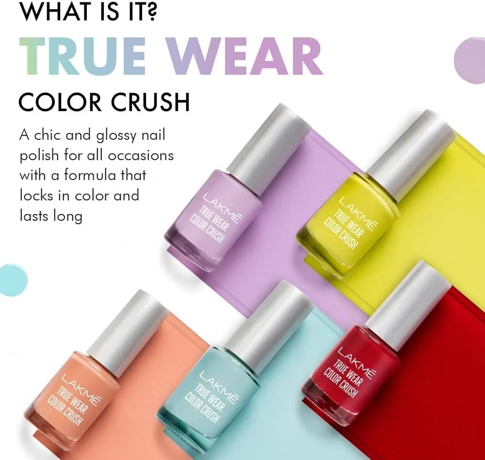 لاکمه True Wear، لاک ناخن براق کالر کراش شماره 36، حجم 6 میلی لیتر