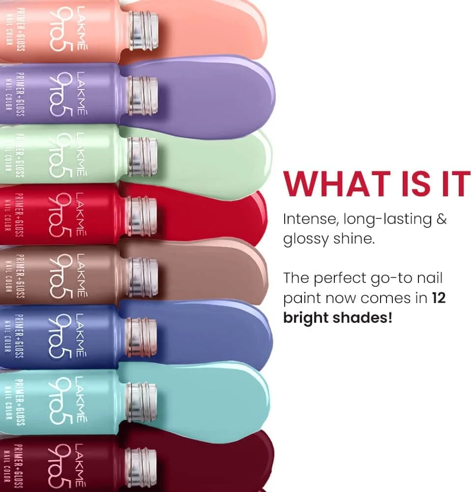 لاکمه 9to5 P+G لاک ناخن آبی دریایی 6 میلی لیتر