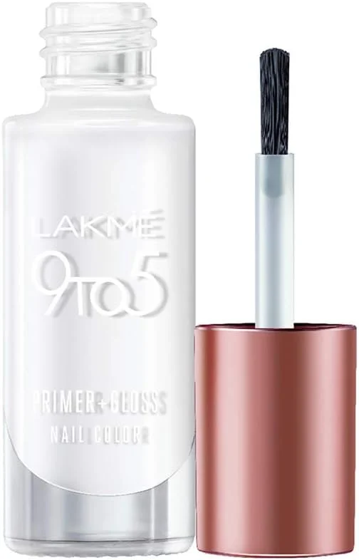 لاکمه پرایمر 9 تا 5 + رنگ لاک براق، پوشش نهایی، 6 میلی لیتر