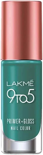 لاکمه پرایمر + لاک ناخن براق، رنگ فیروزه ای، 6 میلی لیتر