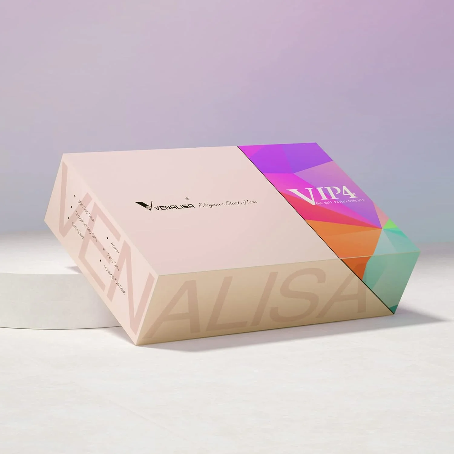 مجموعه لاک ژل ناخن وی ونالیزا، لاک ژل شلاک 65 رنگ با تاپ کت و بیس کت برای ناخن های ژلی، ست مانیکور مبتدی طراحی استودیو ناخن