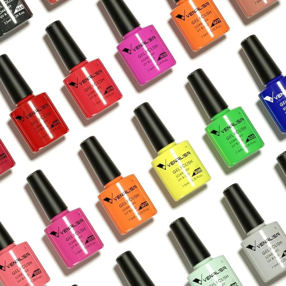 ست لاک ژل وی آی پی 1 ونالیزا شامل 62 عدد لاک ژل 7.5 میلی لیتری همراه با کارت رنگ، بیس کت و تاپ کت، مناسب برای استفاده شخصی و سالن های آرایشی