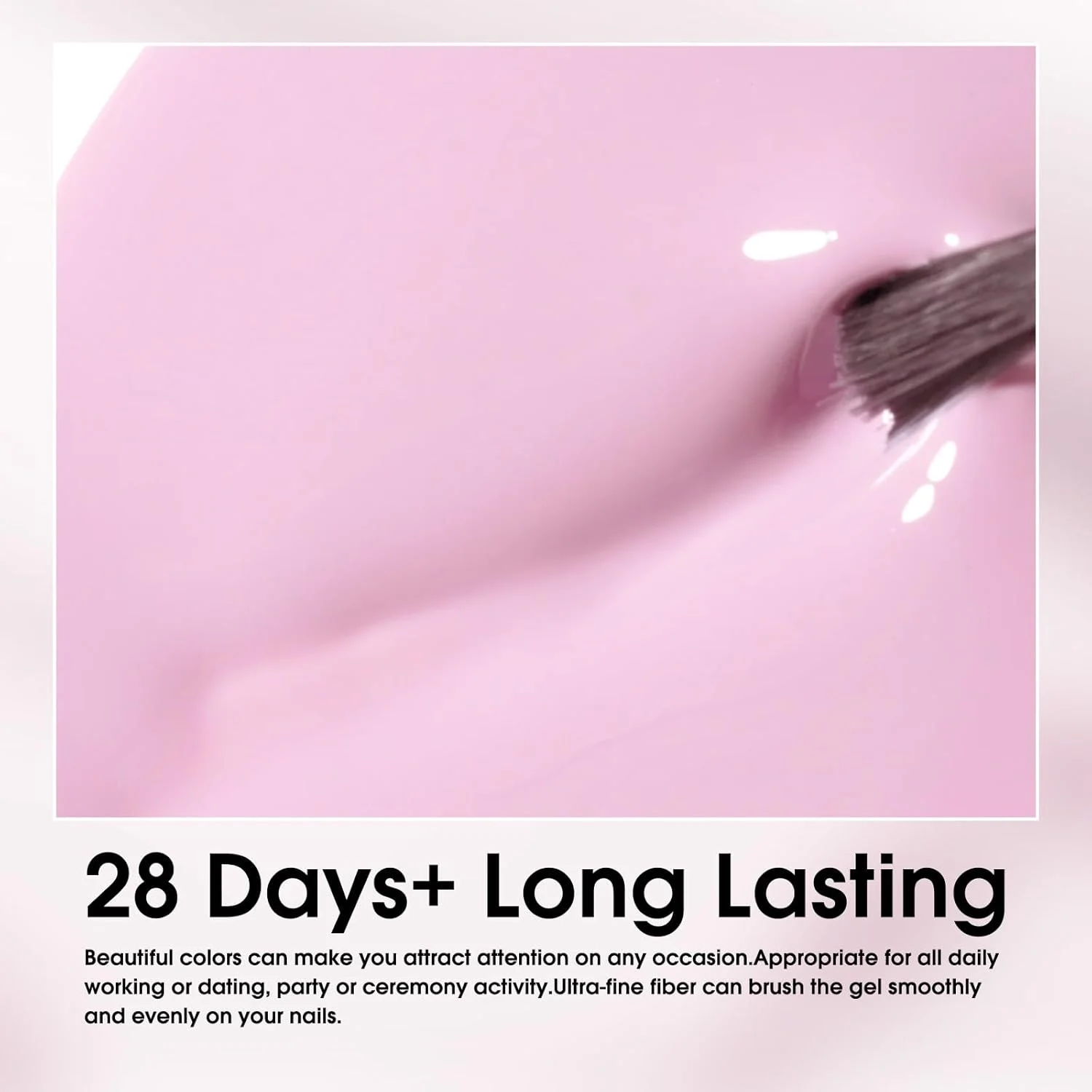 لاک ژل ناخن ونالیزا، 1 عدد، رنگ صورتی، ماندگاری طولانی، مناسب استفاده در سالن، مانیکور، و استفاده شخصی در منزل