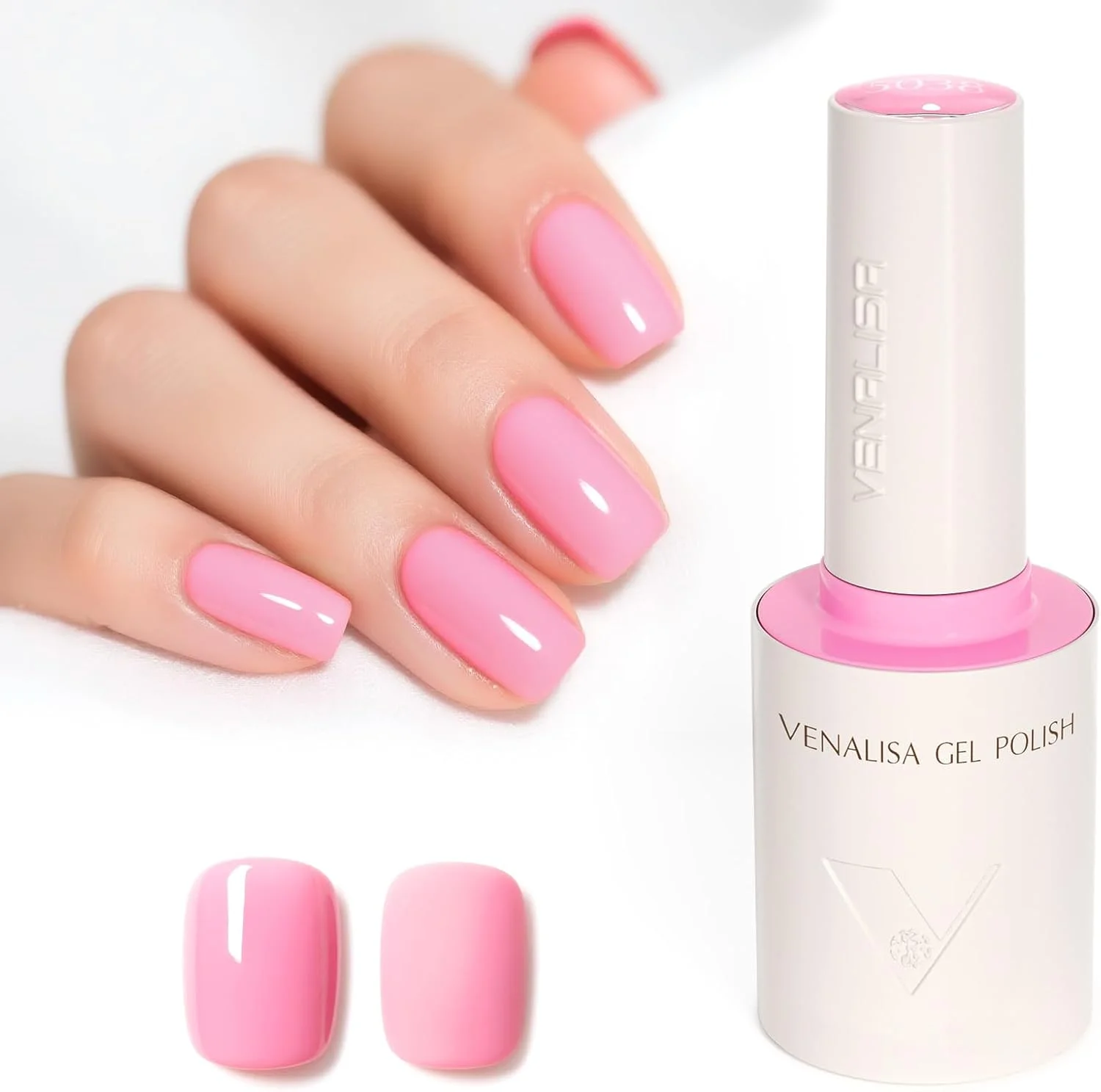 لاک ژل ناخن صورتی ونالیزا، 1 عدد 10 میلی لیتر، لاک ژل یو وی، مناسب برای مانیکور سالنی، طراحی ناخن در خانه، مناسب برای دختران و زنان