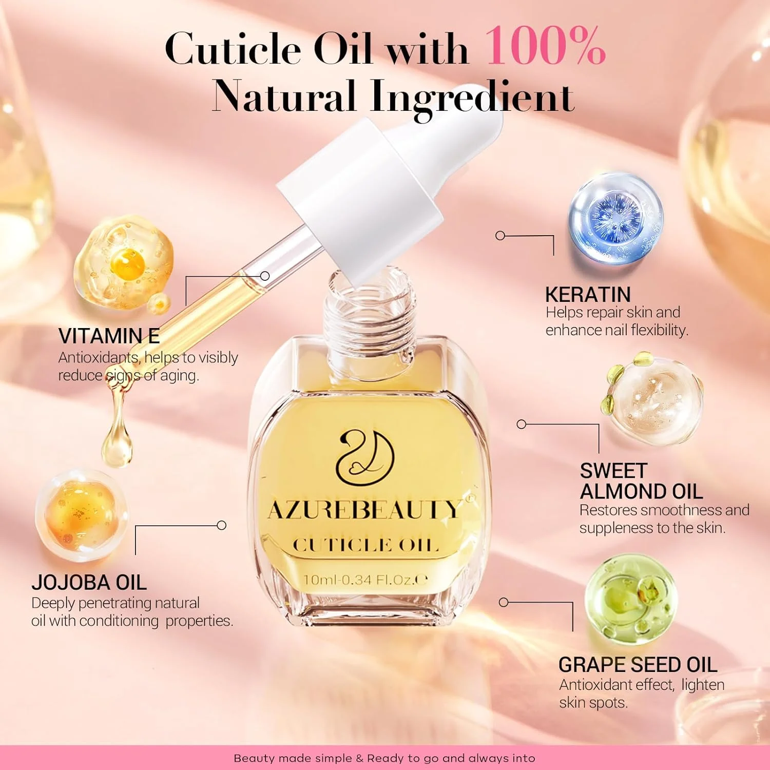 کیت کاسه خیساندن ناخن AZUREBEAUTY، ابزار مانیکور، برس ناخن، عقب زننده کوتیکول، لایه بردار، سوهان، بافر