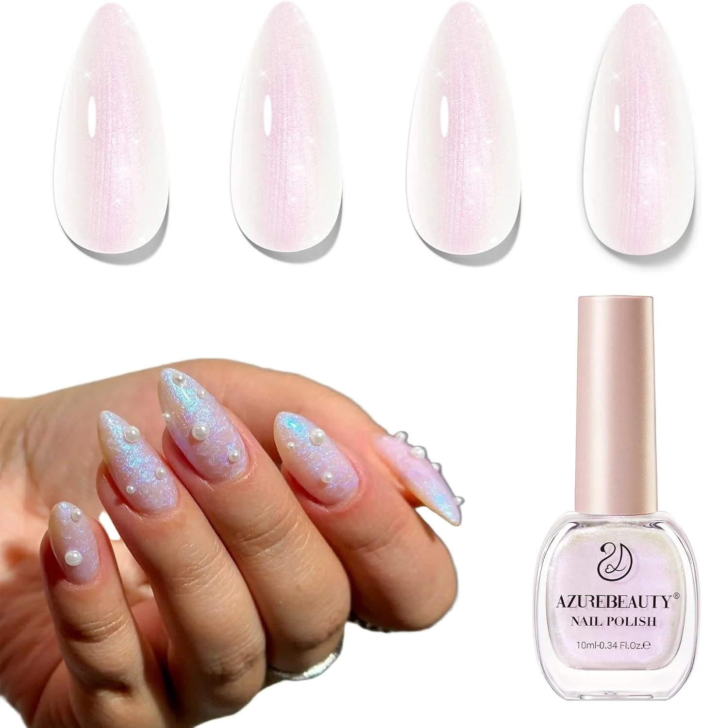 ست لاک ژل 6 عددی - جعبه هدیه طراحی ناخن سری اکلیلی رنگ های خیره کننده، کیت لاک ژل UV LED