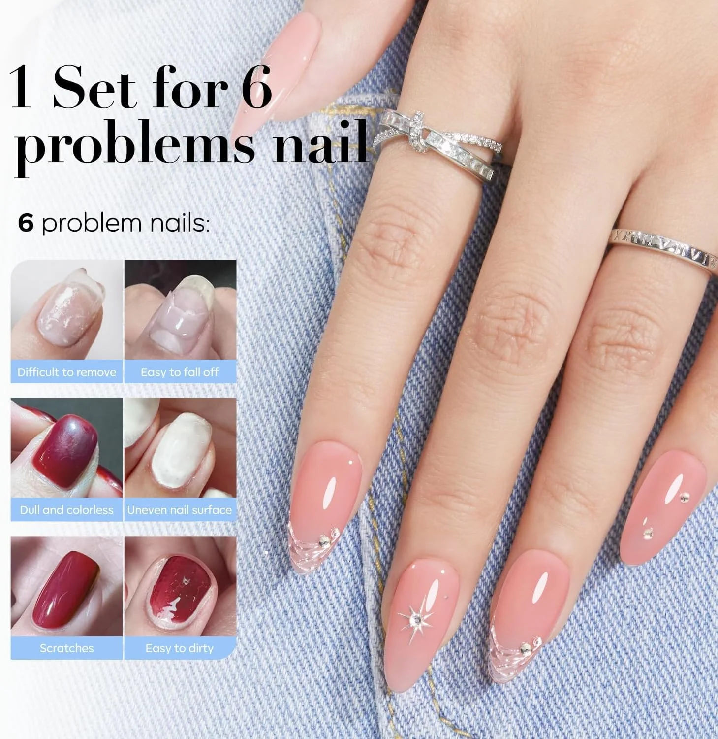 مجموعه لاک تقویت کننده ناخن پایه و رویه شفاف 2 در 1 AZUREBEAUTY - خشک شدن سریع، درخشش بالا، ماندگاری طولانی، خشک شدن در هوا، 2 بطری 10 میلی لیتری، فرمول ملایم، مواد طبیعی، کیفیت سالن