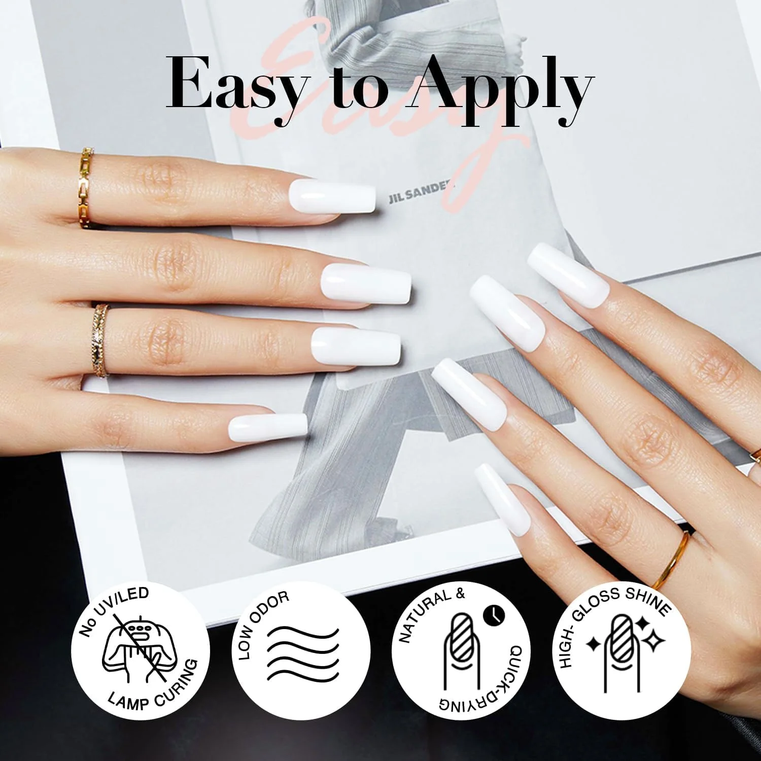 لاک ناخن سفید گرم AZUREBEAUTY – خشک شدن سریع، ماندگاری طولانی، پوشش براق طبیعی برای مانیکور DIY و طراحی ناخن، کیفیت سالن، 10 میلی لیتر برای بانوان