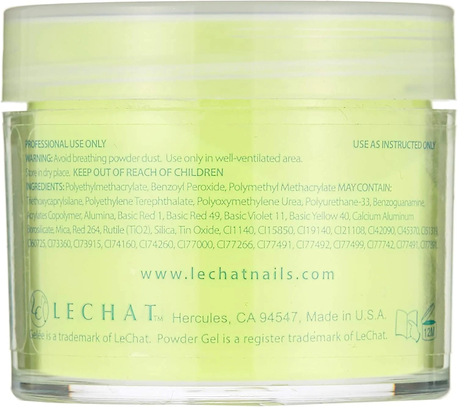 پودر رنگ ناخن سه در یک Lechat GCP32