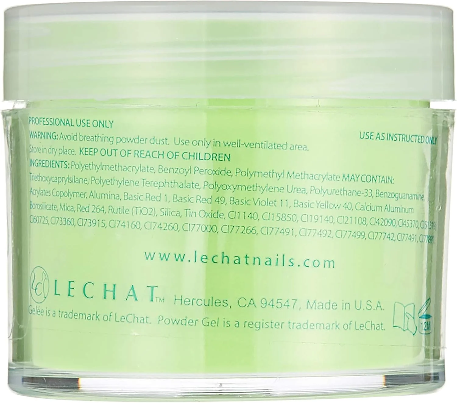 پودر رنگ ناخن سه در یک Lechat GCP31، مجموعه کیت طراحی ناخن پودری، ست مانیکور