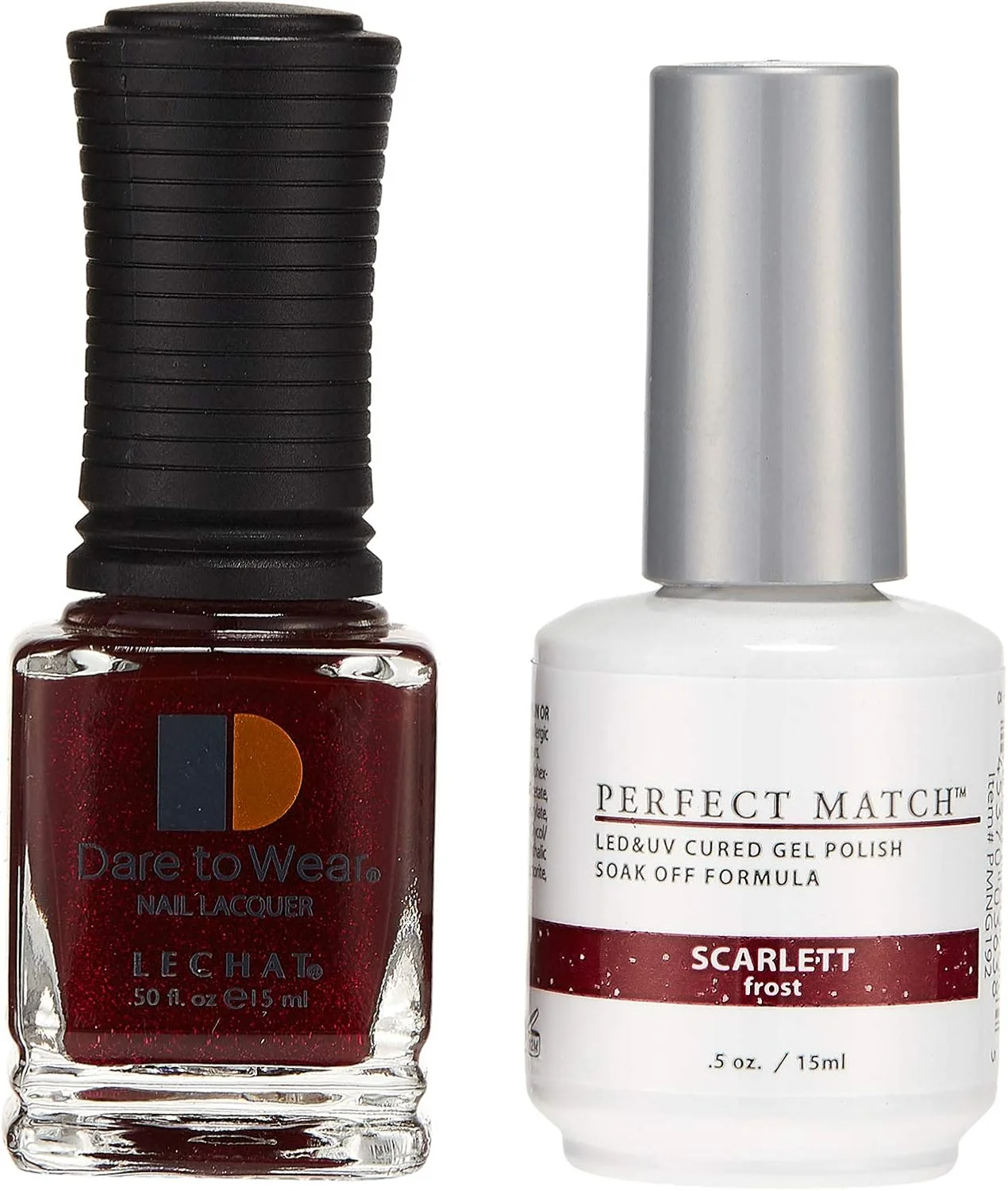 لاک ژل یو وی ال ای دی و لاک ناخن همرنگ - اسکارلت