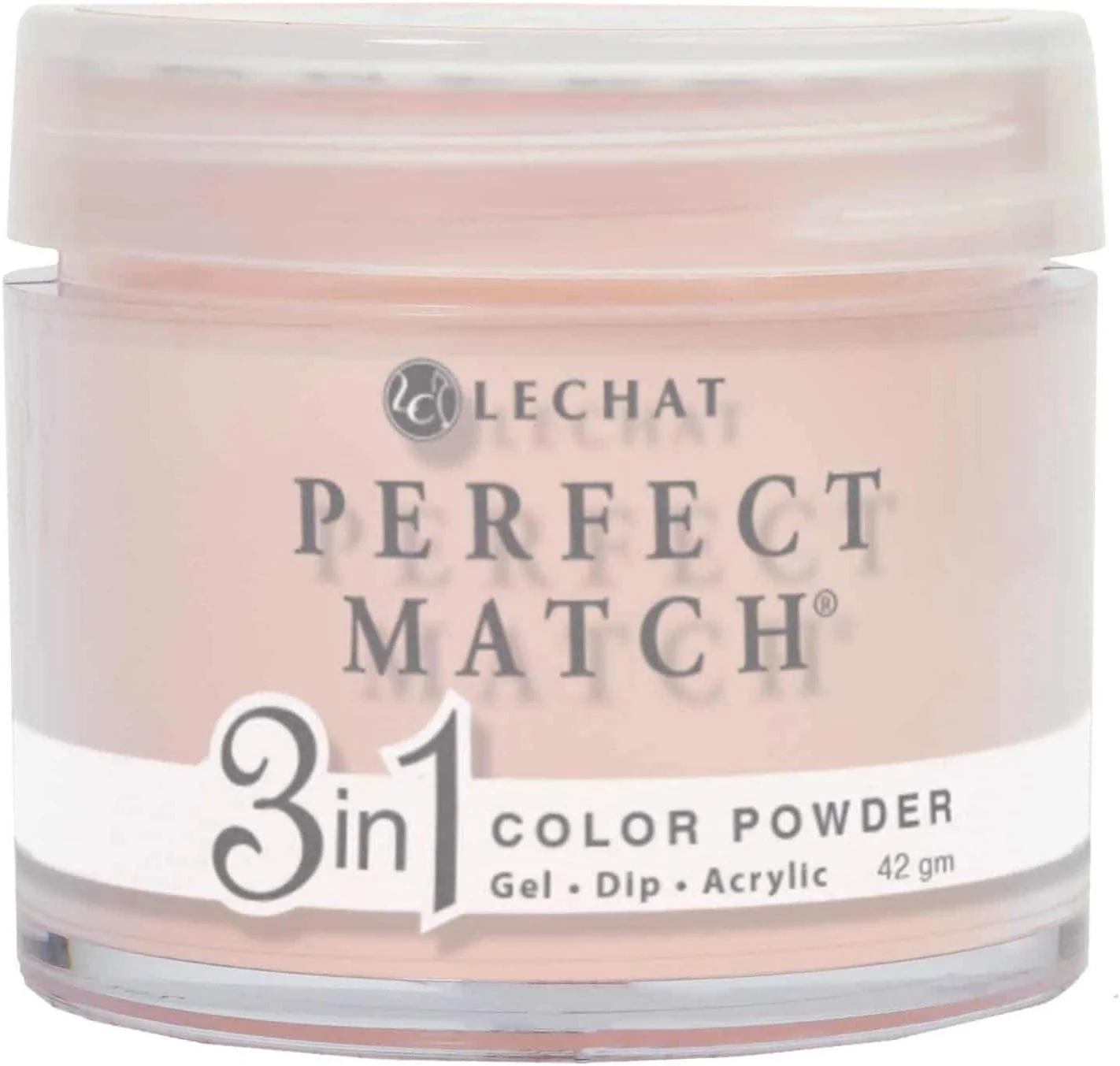 پودر کاشت ناخن Lechat، پودر آکریلیک 56 گرم، سیستم کاشت، پودر کاشت هلویی جذاب