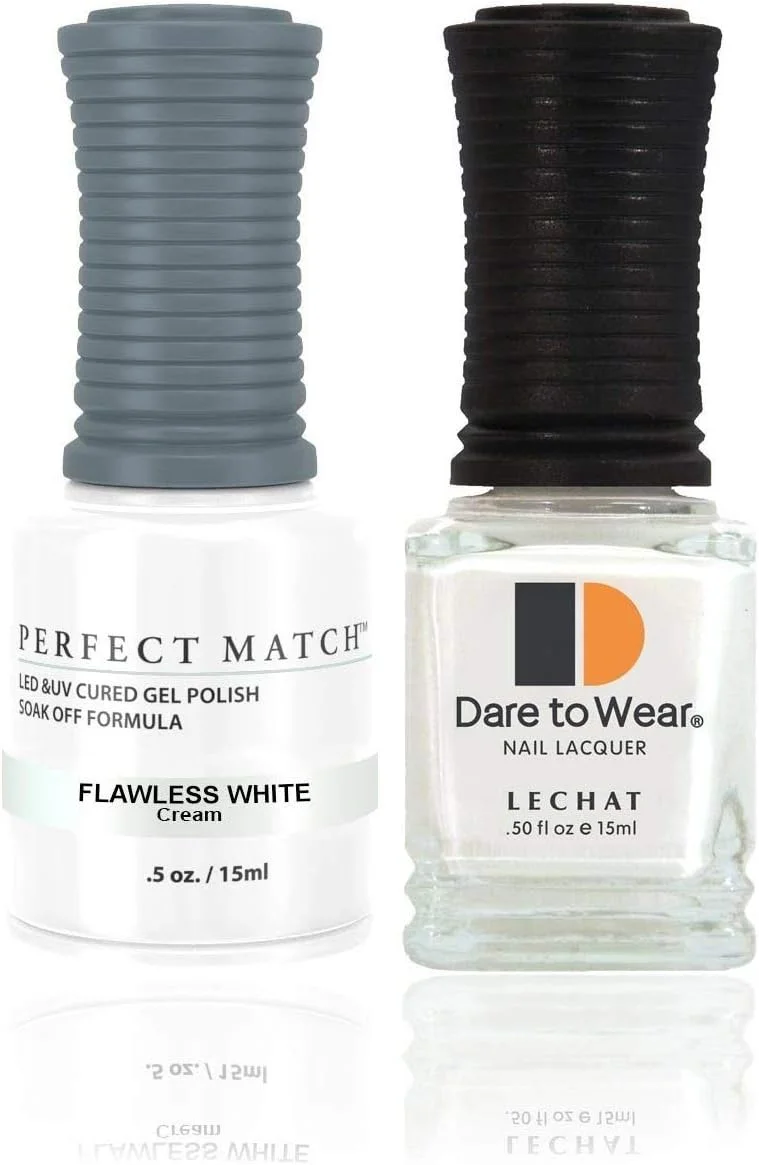 لاک ژل Lechat، خشک شدن با UV LED، ساخت آمریکا، سفید PMS07