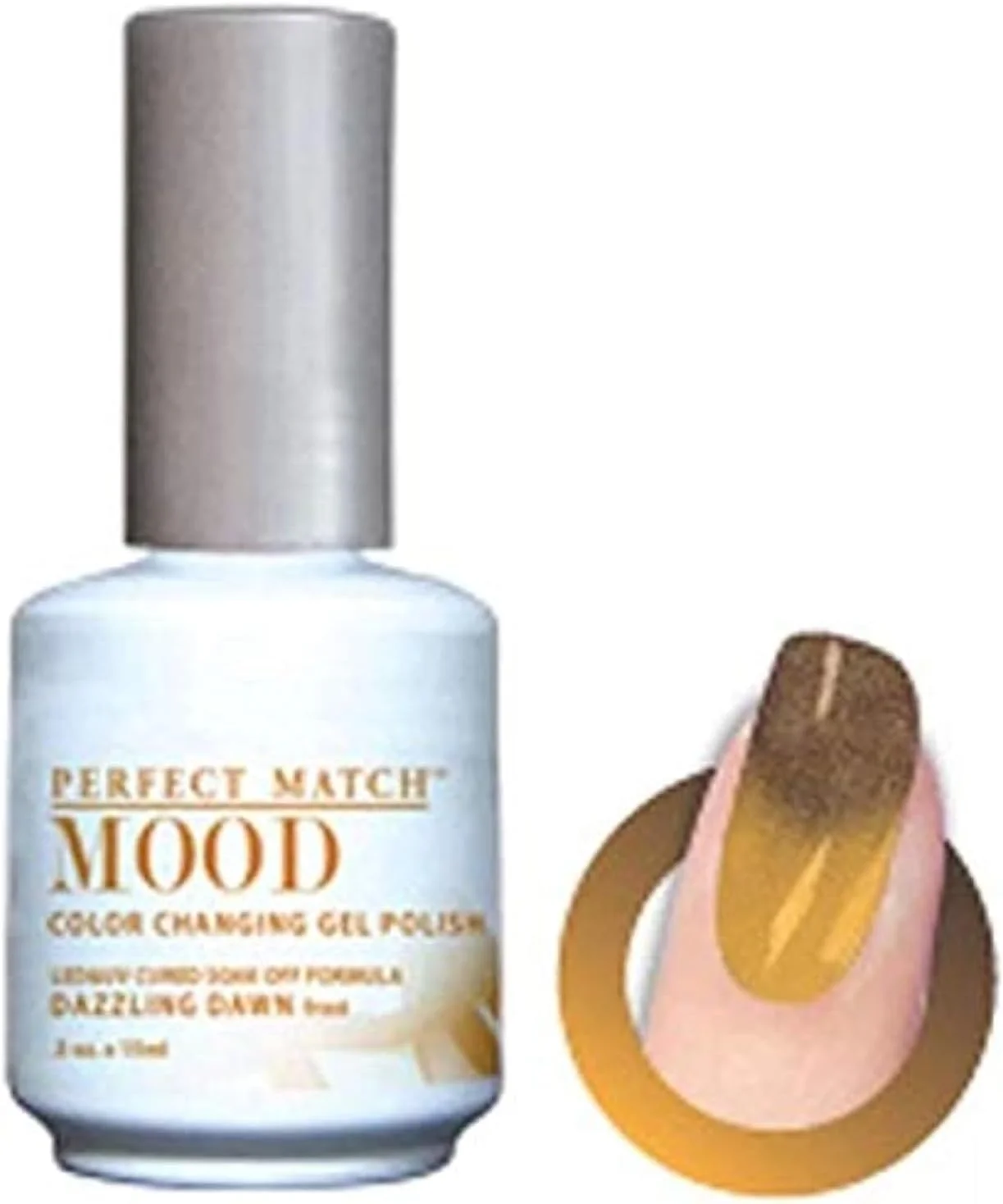 لاک ژل تغیر رنگ دهنده پرفکت مچ، تغییر رنگ از روشن به تیره، ساخت آمریکا، تغییر رنگ خودکار