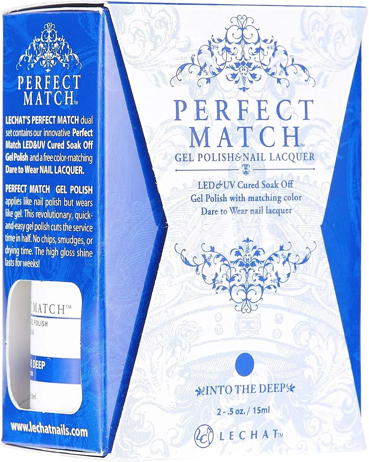 لاک ژل یو وی ال ای دی و لاک ناخن همرنگ لچت - Into The Deep