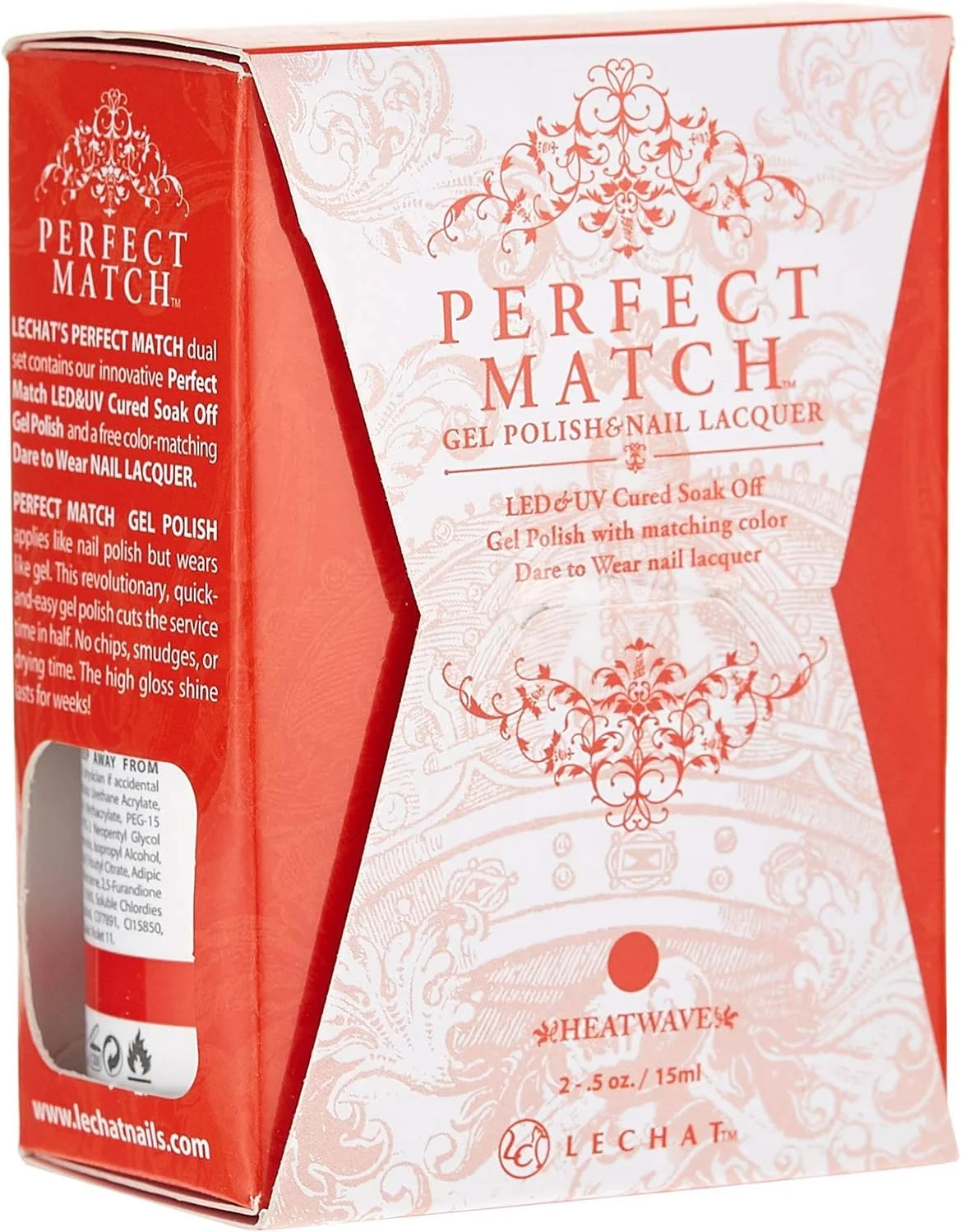 لاک ژل یو وی ال ای دی و لاک ناخن همرنگ لچت - Heatwave