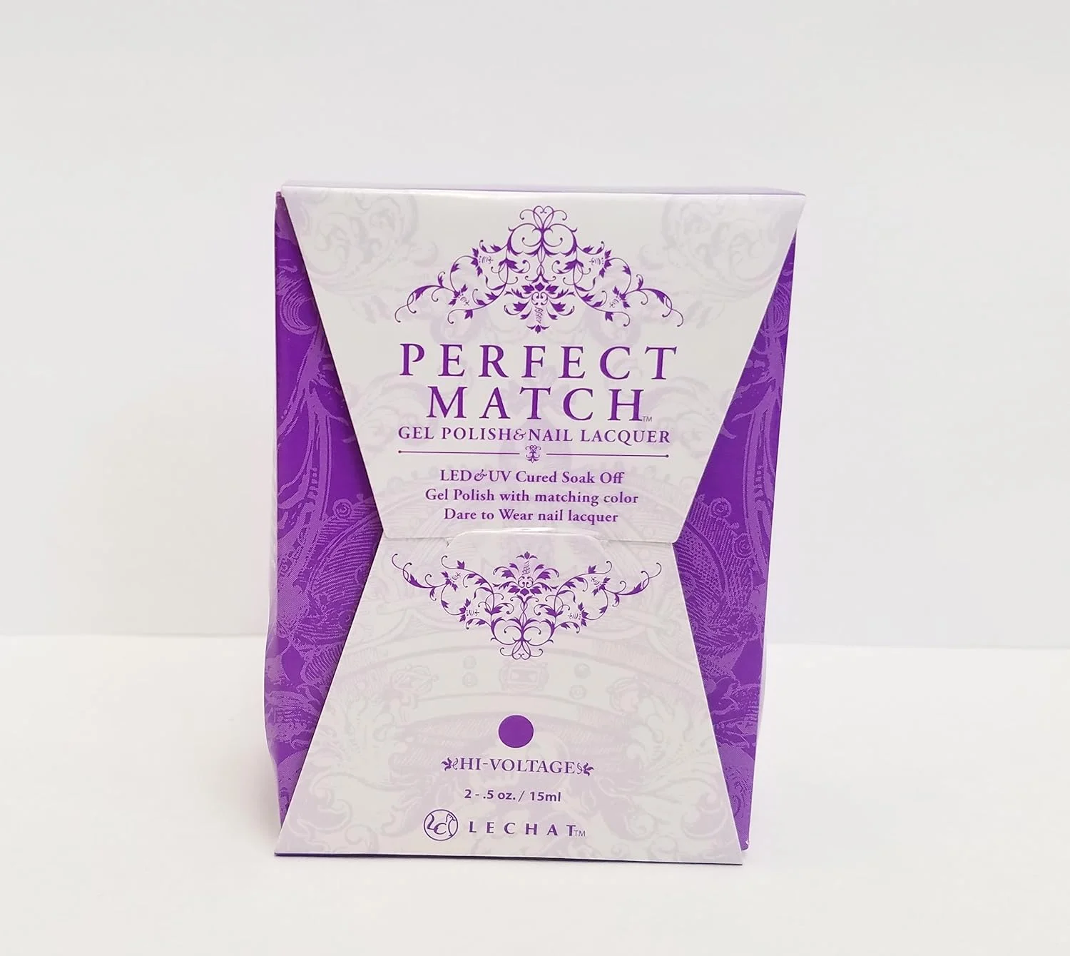 لاک ژل یو وی ال ای دی و لاک ناخن همرنگ لچت - Hi-Voltage