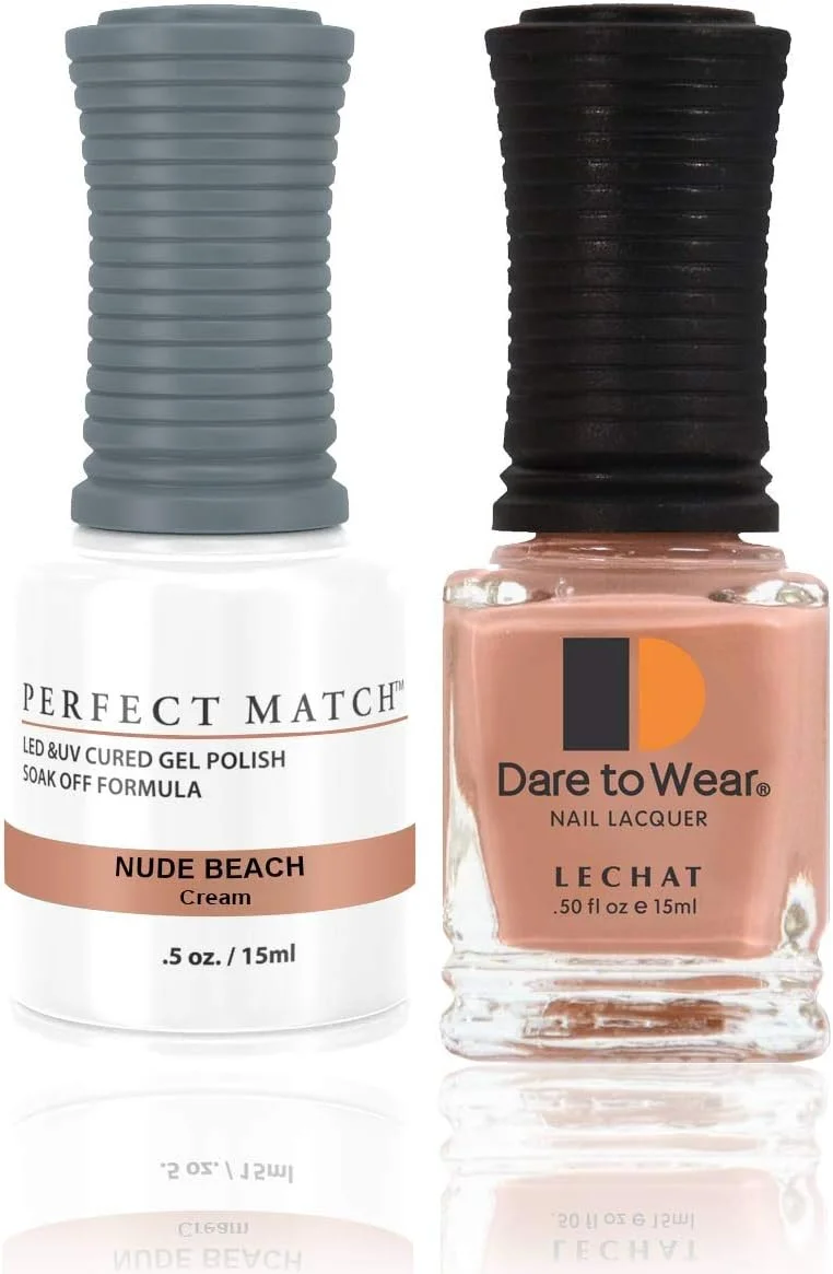 لاک ژل یو وی ال ای دی و لاک ناخن همرنگ لچت - ساحل برهنه