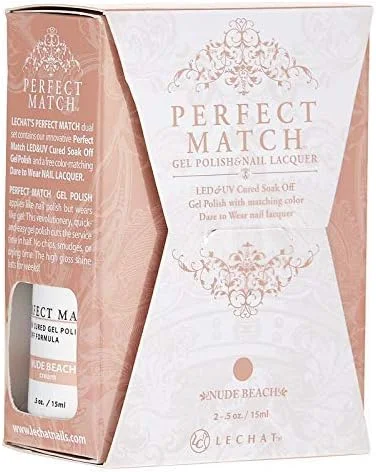 لاک ژل یو وی ال ای دی و لاک ناخن همرنگ لچت - ساحل برهنه