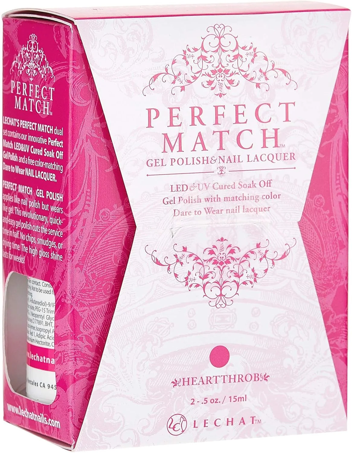 لاک ژل یو وی ال ای دی و لاک ناخن همرنگ لچت - دلربا