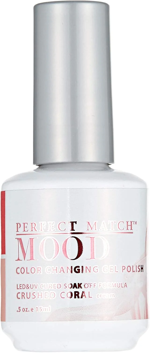 لاک ژل تغییر رنگ دهنده ناخن لچت مدل Perfect Match - مرجانی خرد شده، 15 میل