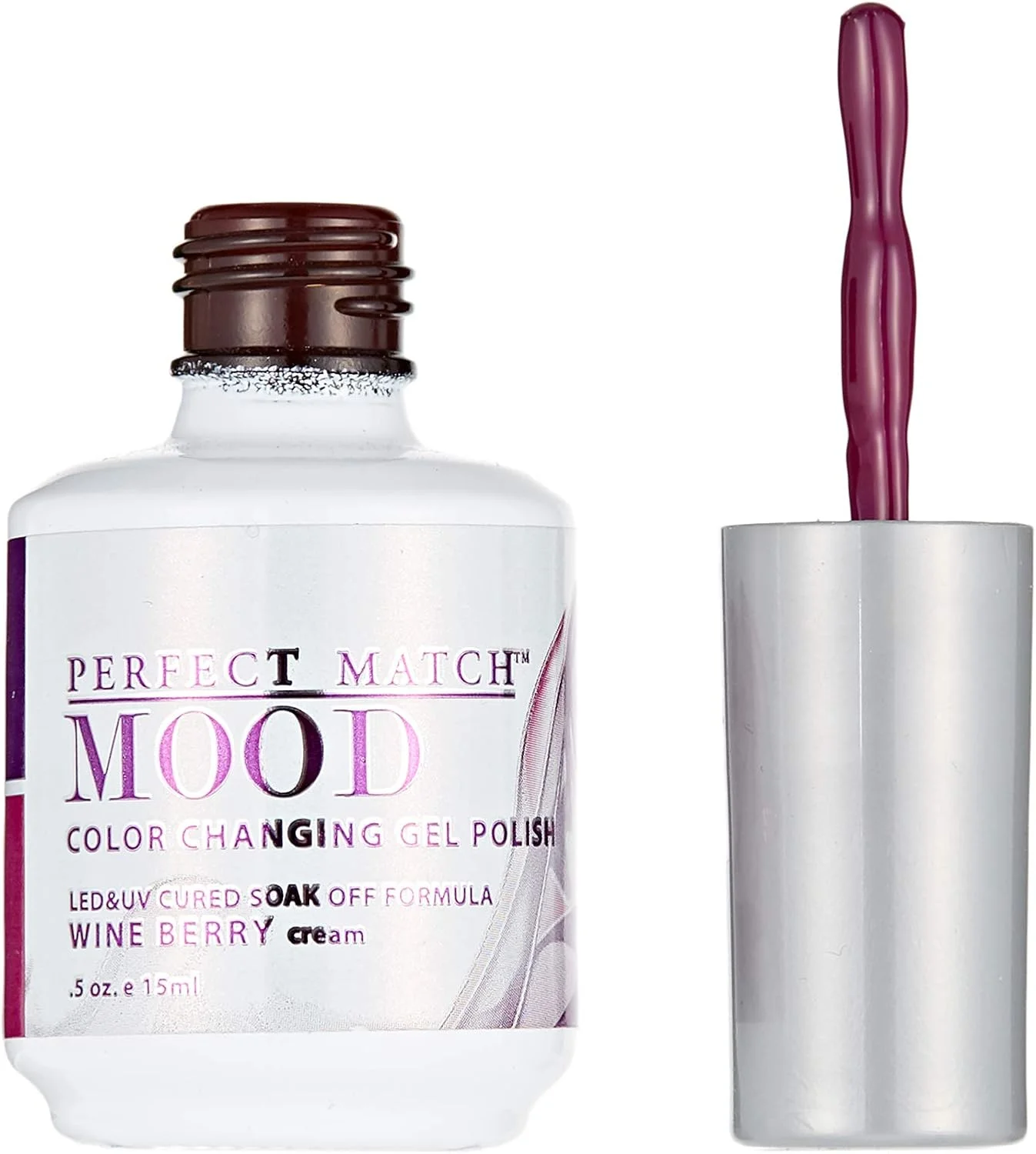 لاک ژل تغییر رنگ دهنده ناخن لچت پرفکت مچ - Wine Berry، 15 میلی لیتر
