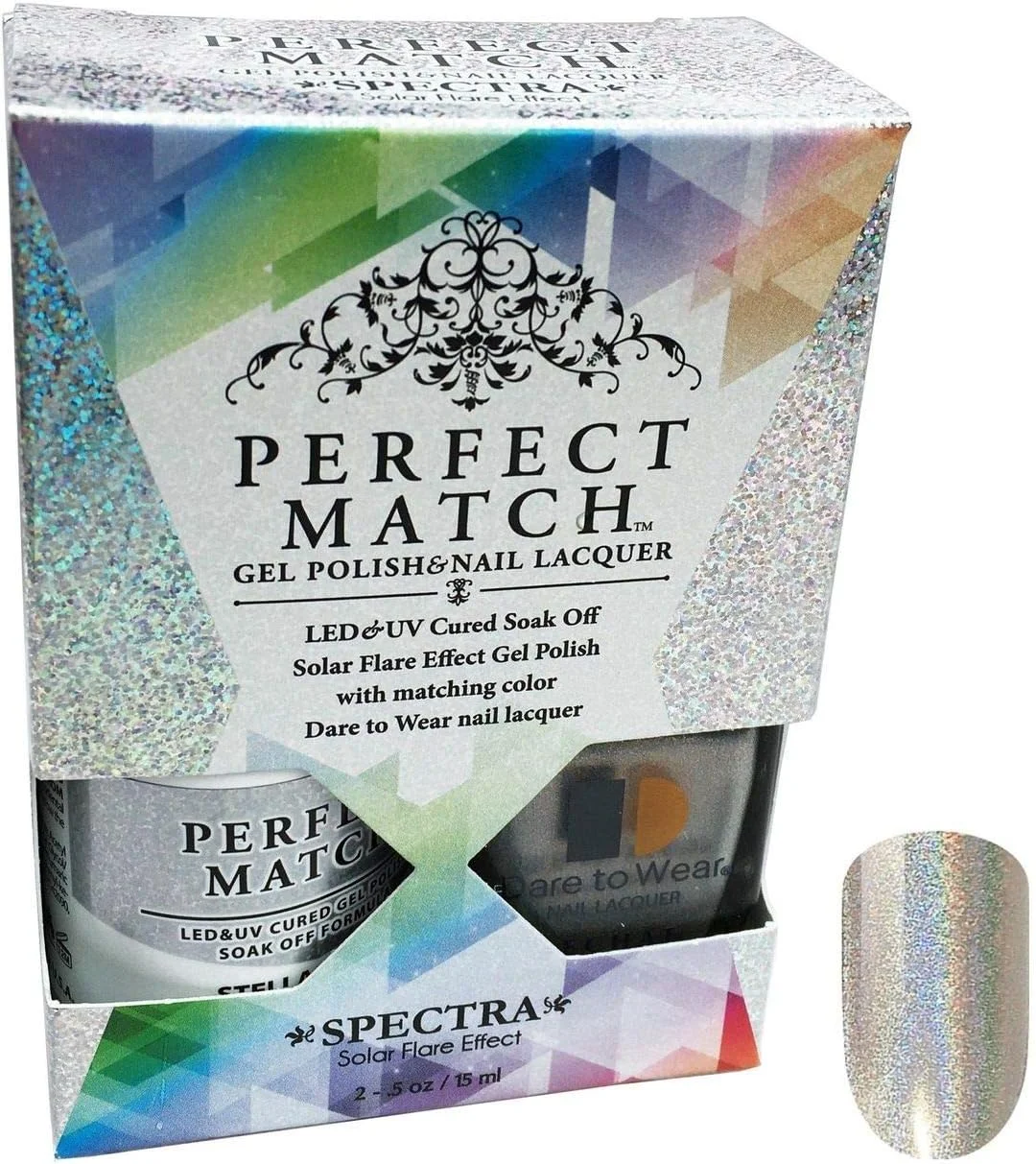 لاک ژل یو وی ال ای دی و لاک ناخن همرنگ لچت - Stellar Stars